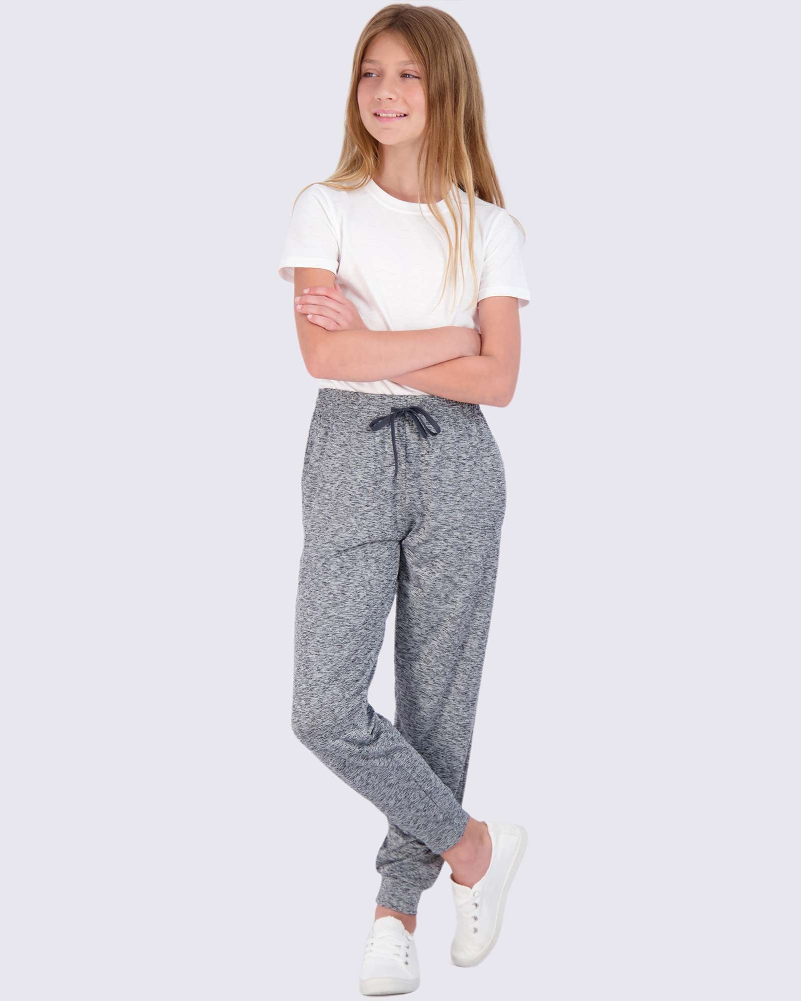 3 Pack: Girls Dry-Fit Active Jogger Sweatpants