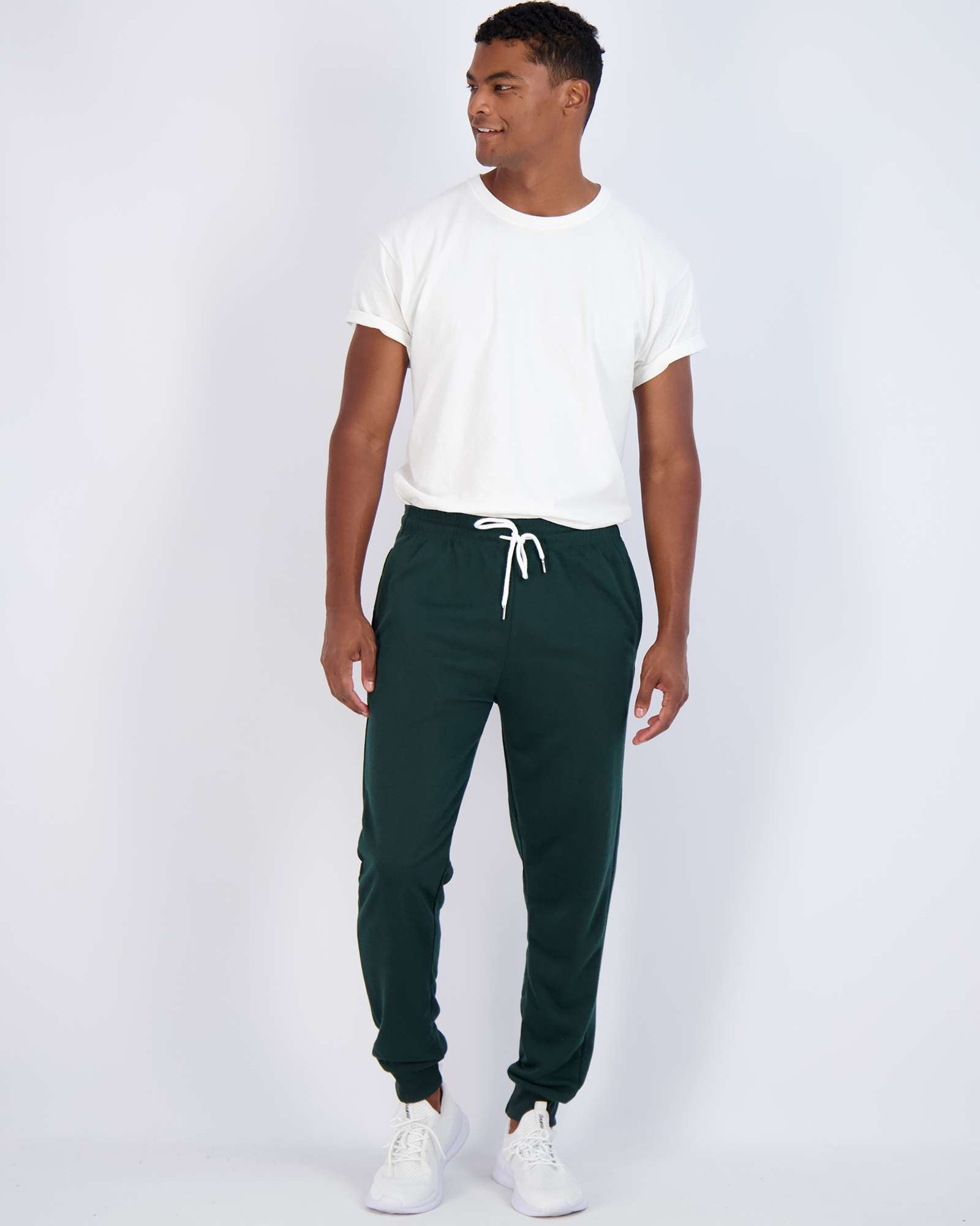 3 Pack: Mens French Terry Casual Jogger Sweatpants