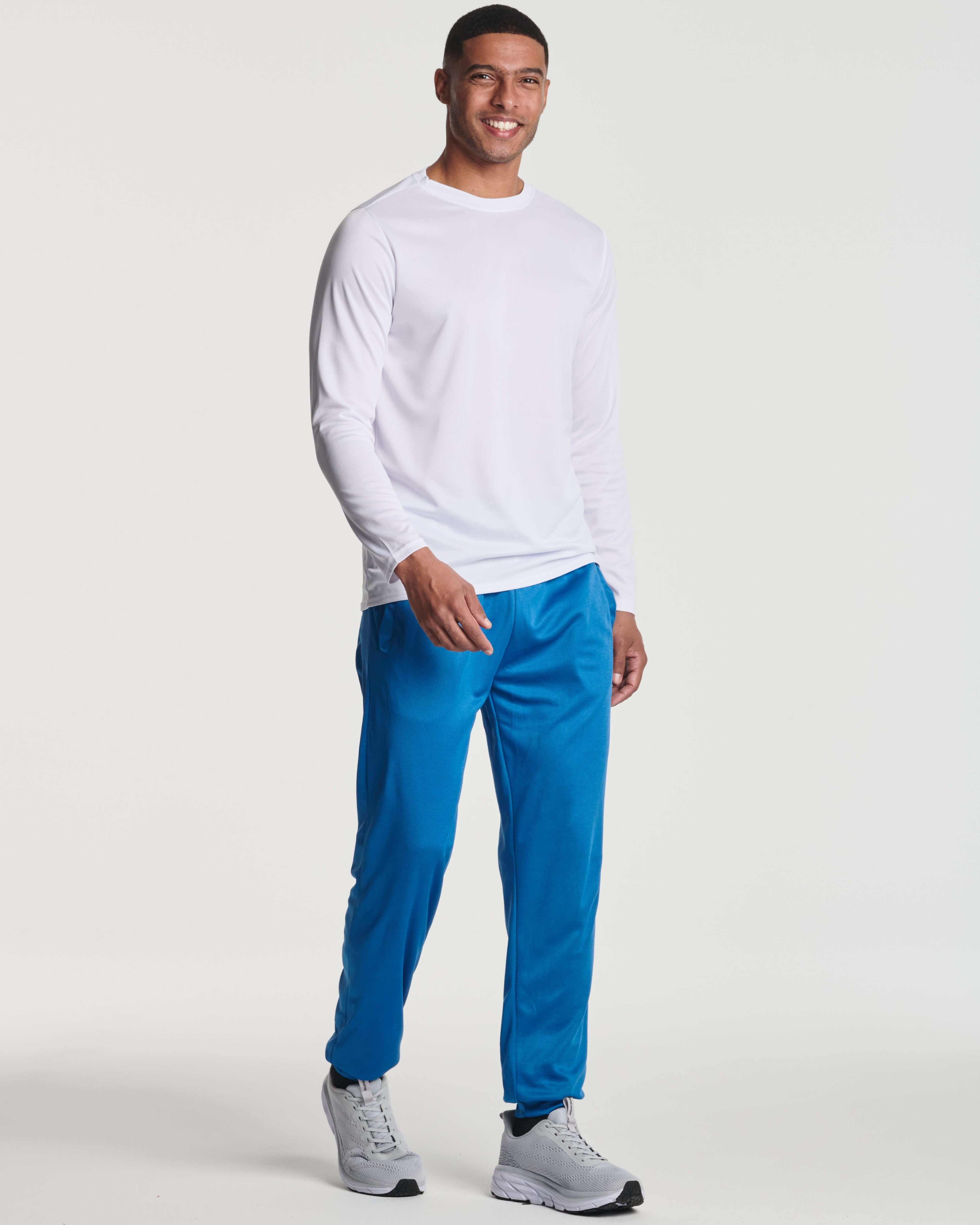 3 Pack: Mens Mesh Active Jogger Sweatpants