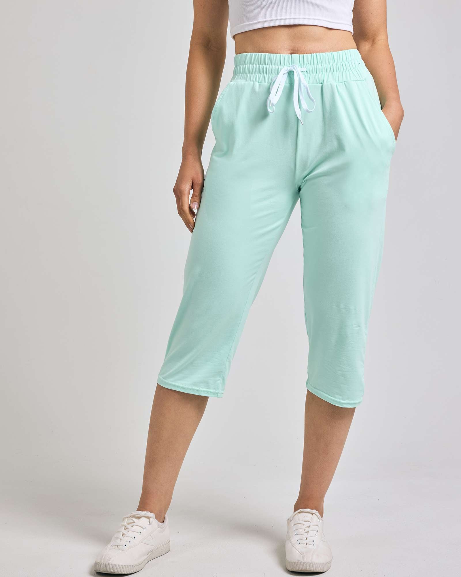 3 Pack: Women's Capri Open Bottom Sweatpants