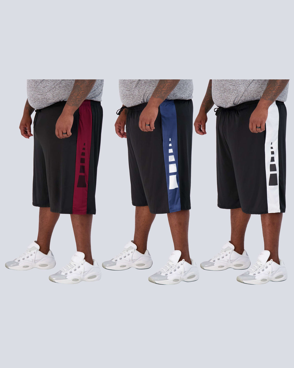 3 Pack: Men's Big & Tall Dry Fit & Mesh Performance Shorts
