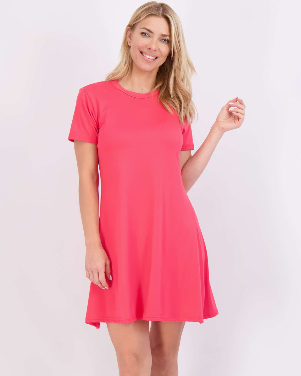 3 Pack: Women's Soft Lounge Swing Casual T-Shirt Dress (Available in Plus Size)