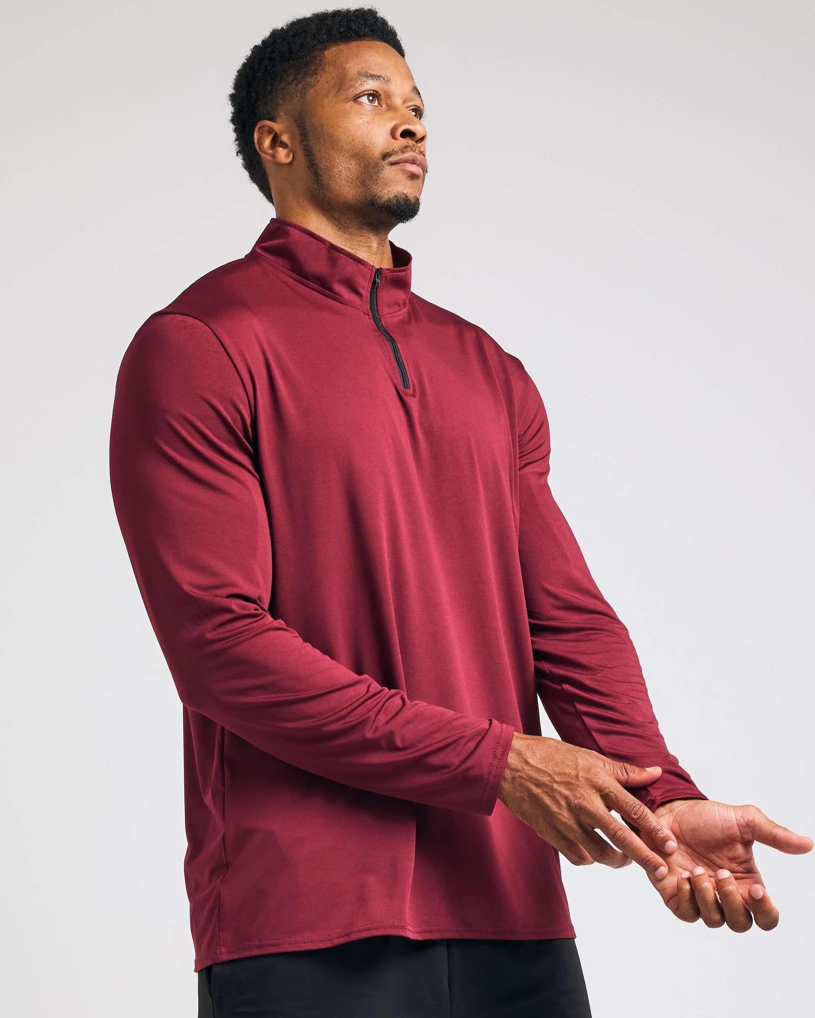 3 Pack: Mens Active Dry-Fit Quarter Zip Pullover (Available in Big & Tall)