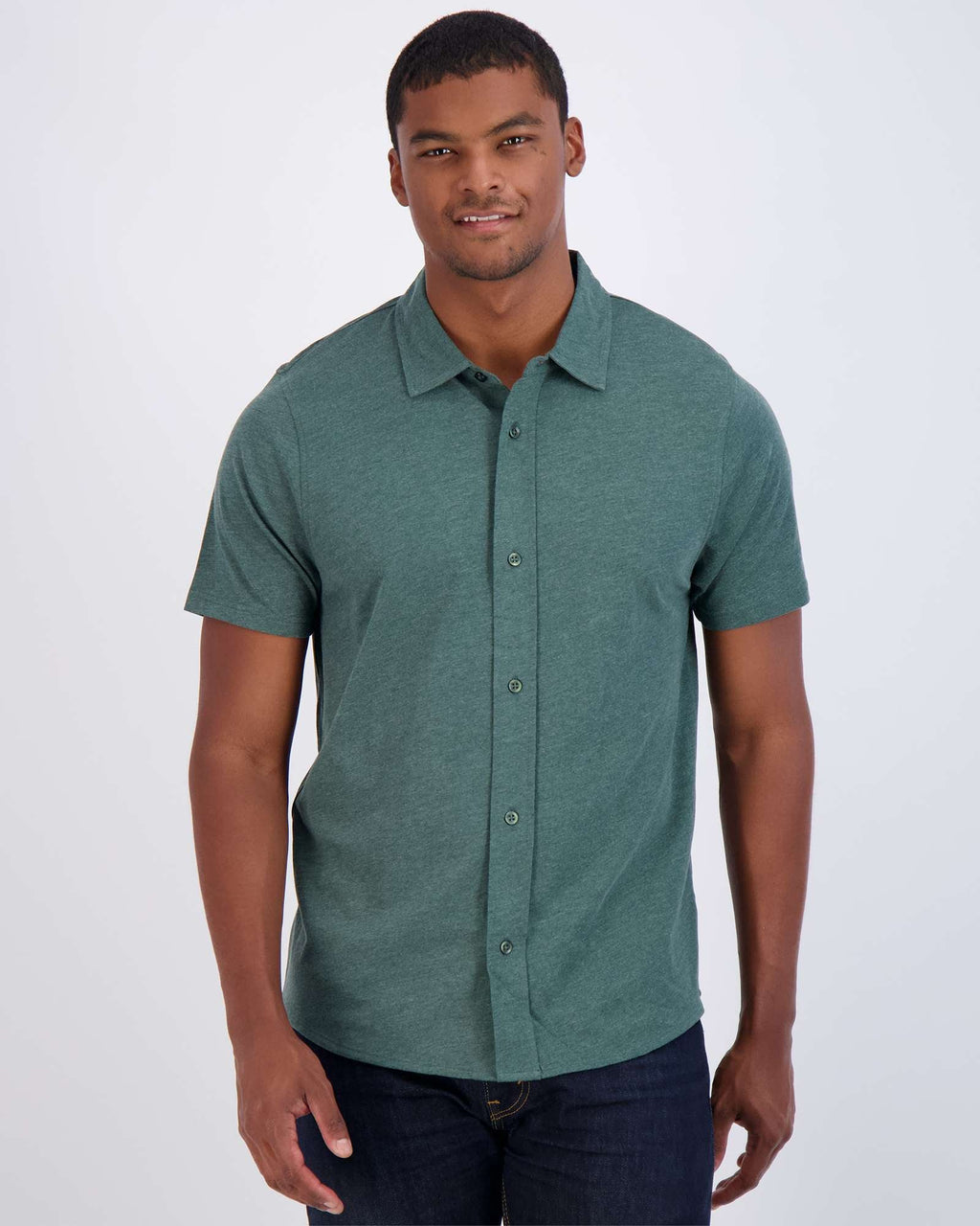 3 Pack: Men's Regular Fit Short Sleeve Button Down Shirt (Available in Big & Tall)