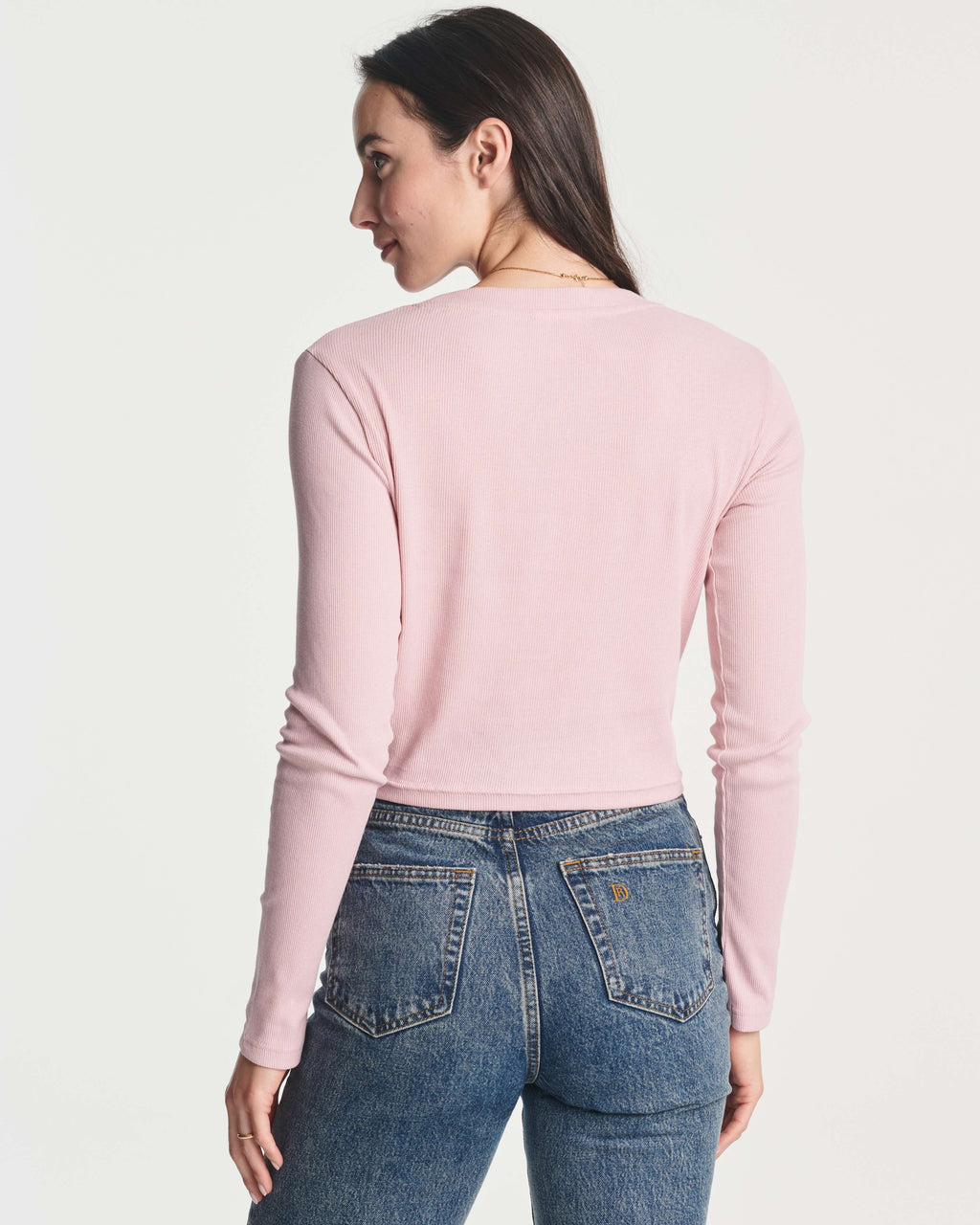 4 Pack: Women's Long Sleeve Ribbed Knit Crop Top (Available in Plus Size)