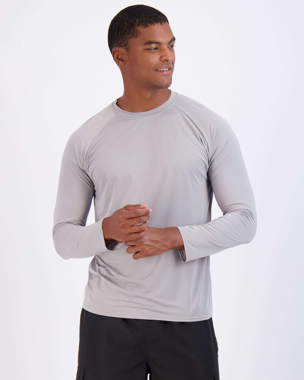 4 Pack: Men's Long Sleeve Rash Guard Shirt (Available In Big & Tall)