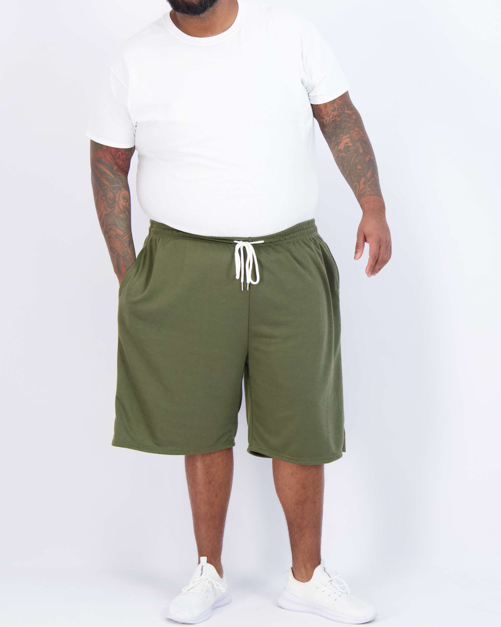 3 Pack: Mens 9" French Terry Casual Shorts