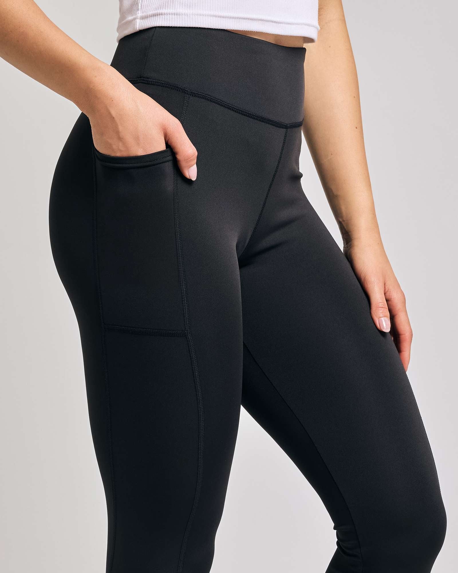 4 Pack: Women's Full Length Fitted Athletic Yoga Performance Leggings with Pockets