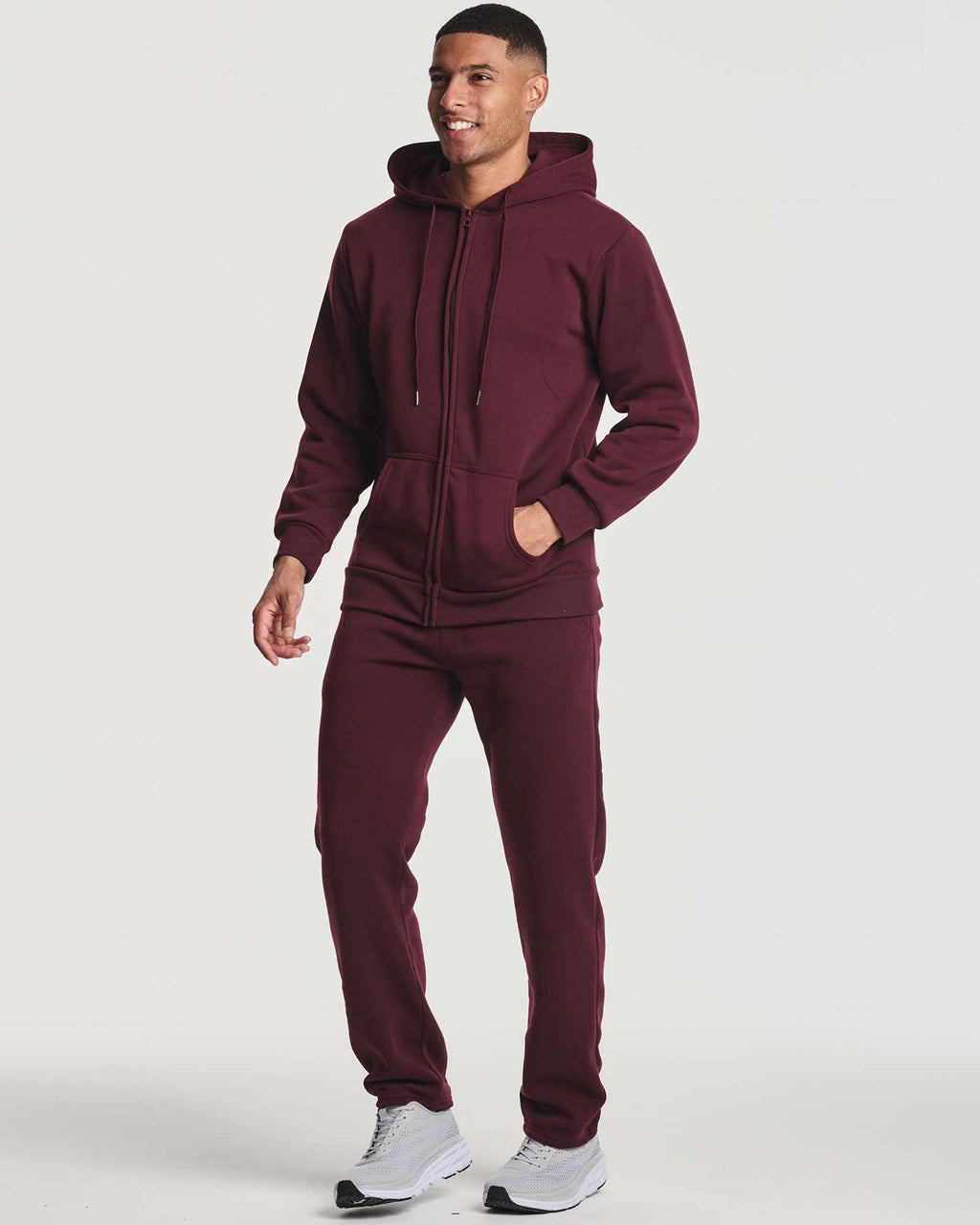 3 Pack: Mens Fleece Open Bottom Sweatpants