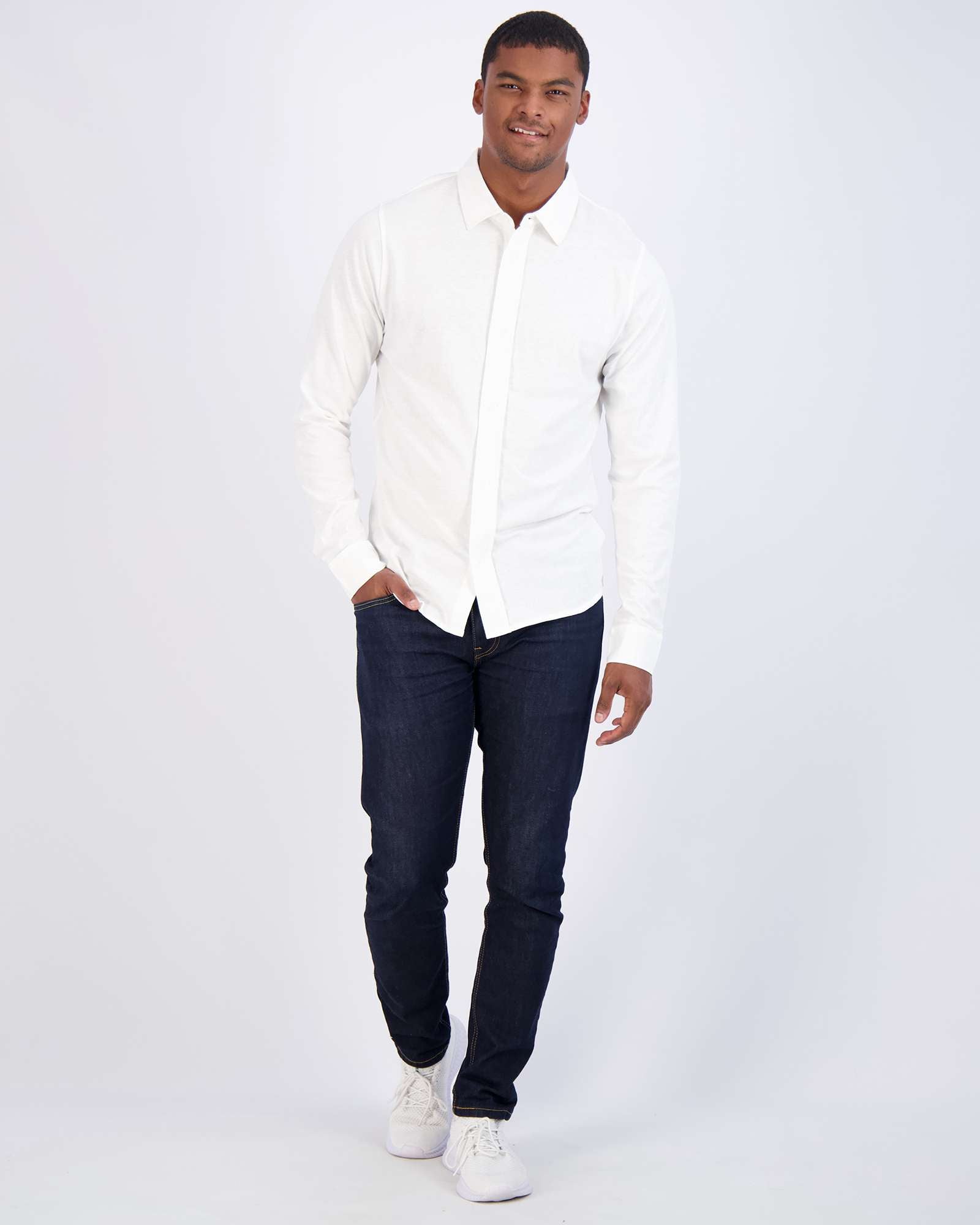 3 Pack: Men's Long Sleeve Button Down Shirt