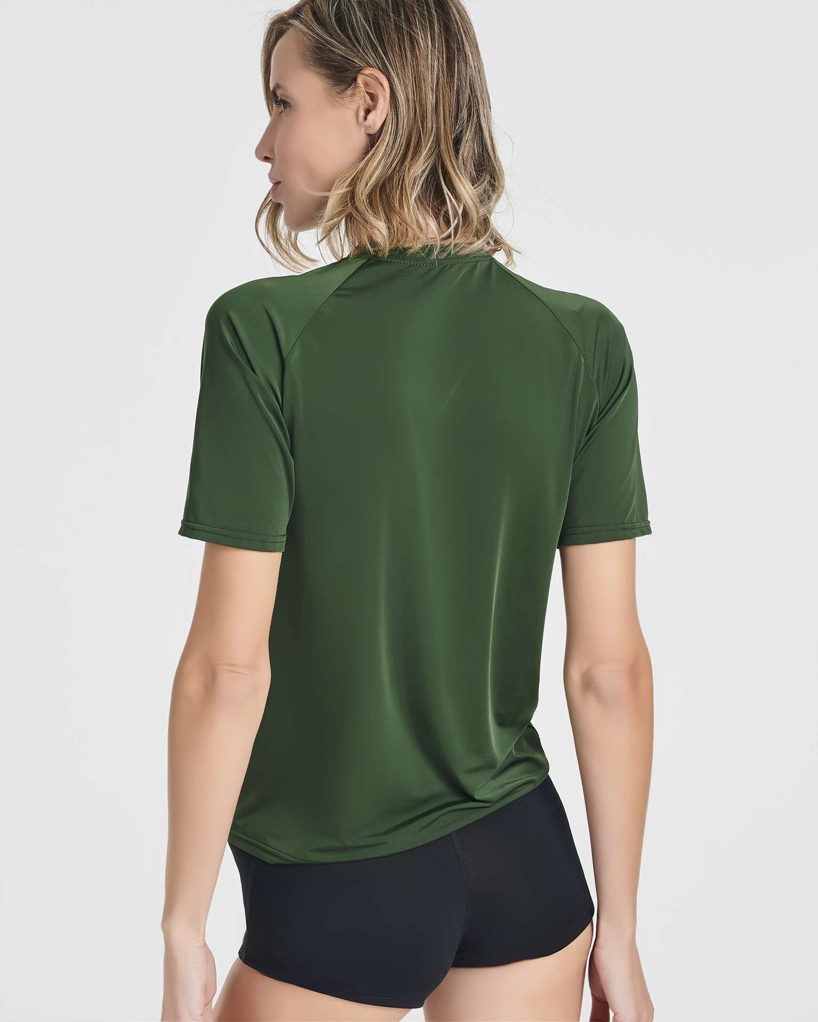 4 Pack: Women's UPF Short Sleeved Rashguard Top