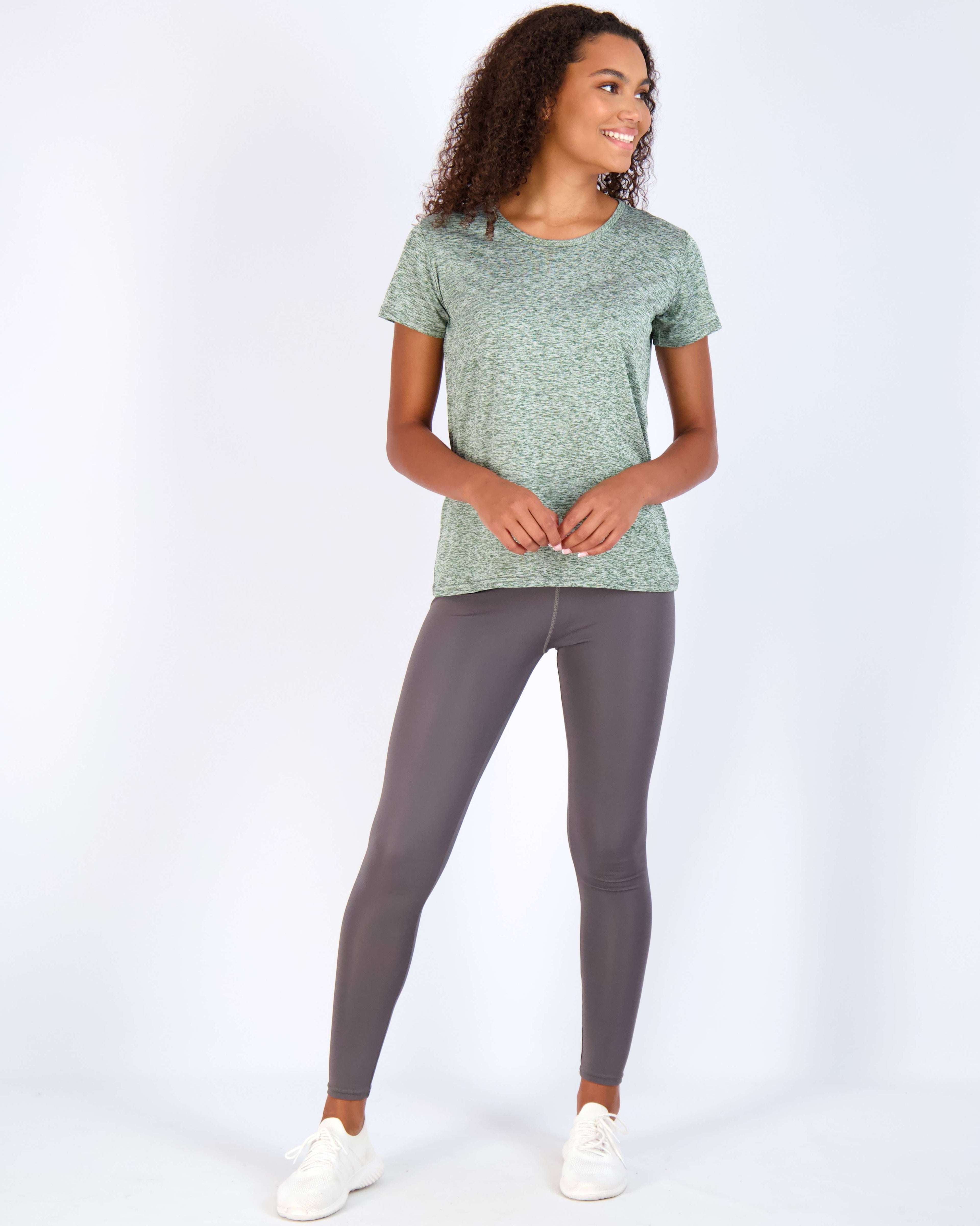 5 Pack: Womens Dry Fit Short-Sleeve Crew Neck Active T-Shirt