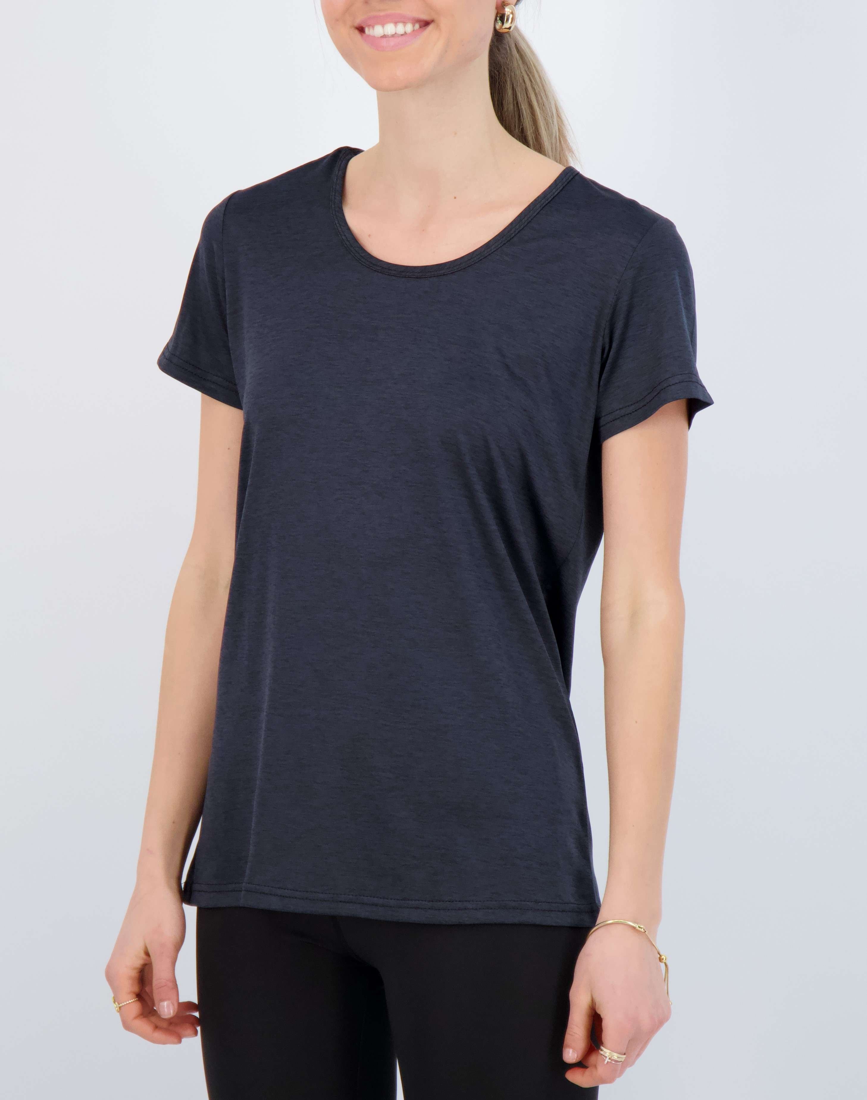 5 Pack: Womens Dry Fit Short-Sleeve Crew Neck Active T-Shirt