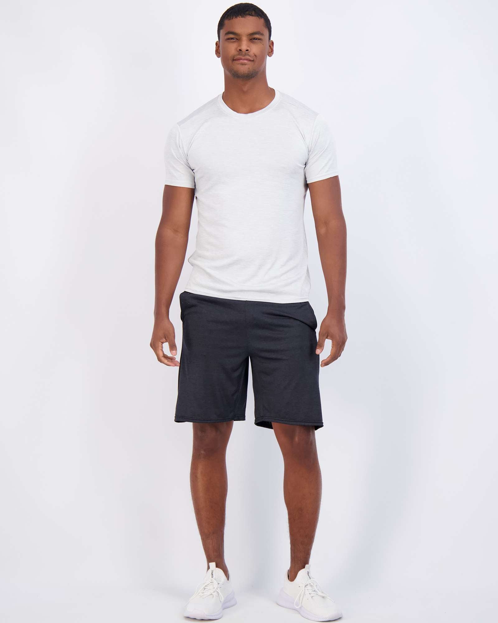 5 Pack: Mens Dry-Fit Active Crew Neck T-Shirt