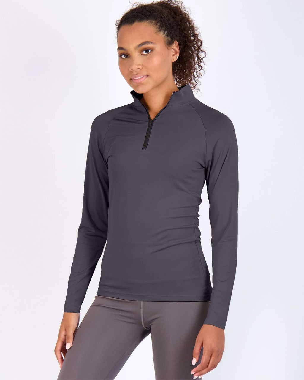 3 Pack: Womens Dry-Fit Active Long Sleeve Quarter Zip