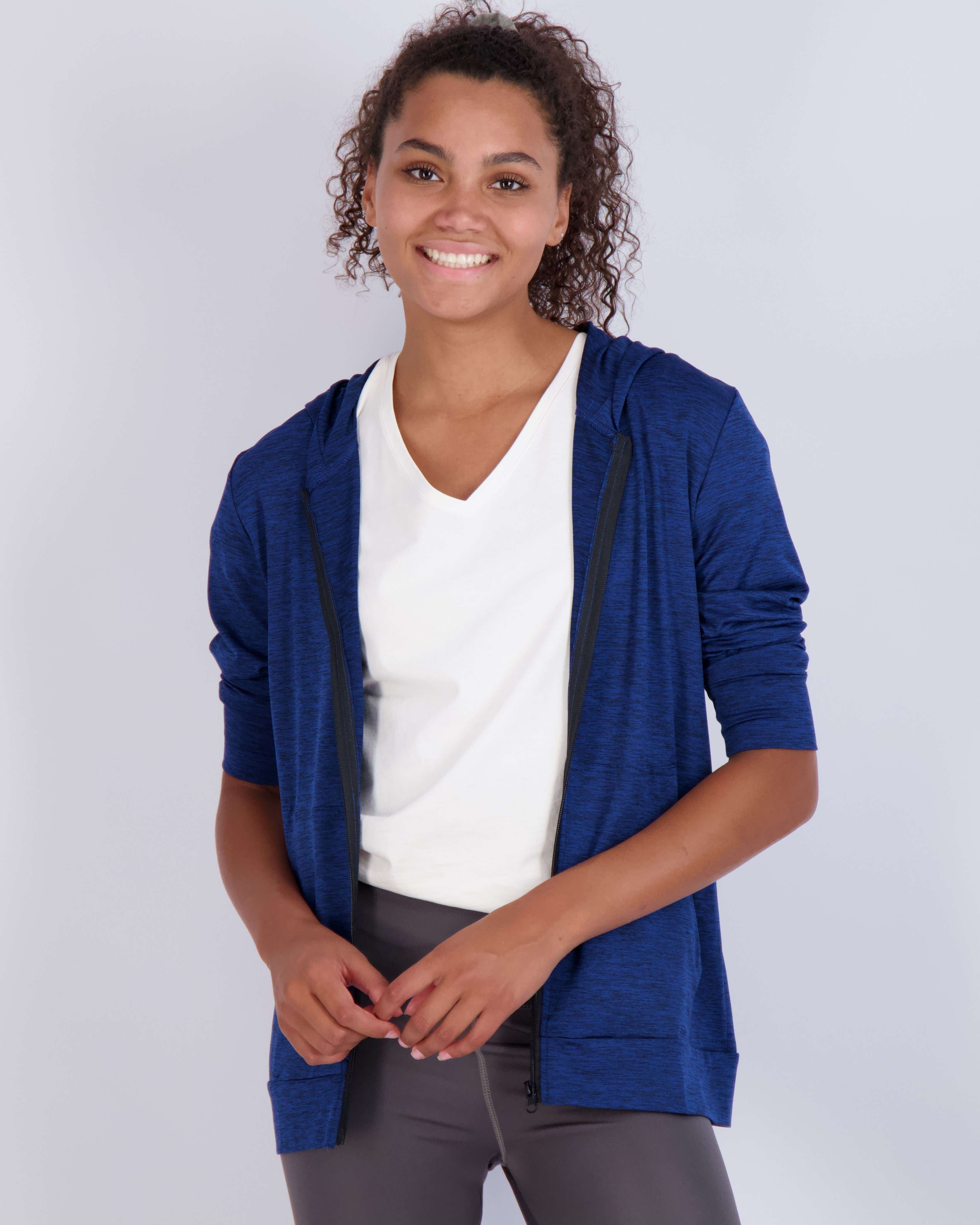 3 Pack: Womens Dry-Fit Active Full Zip-Up Hoodie Jacket