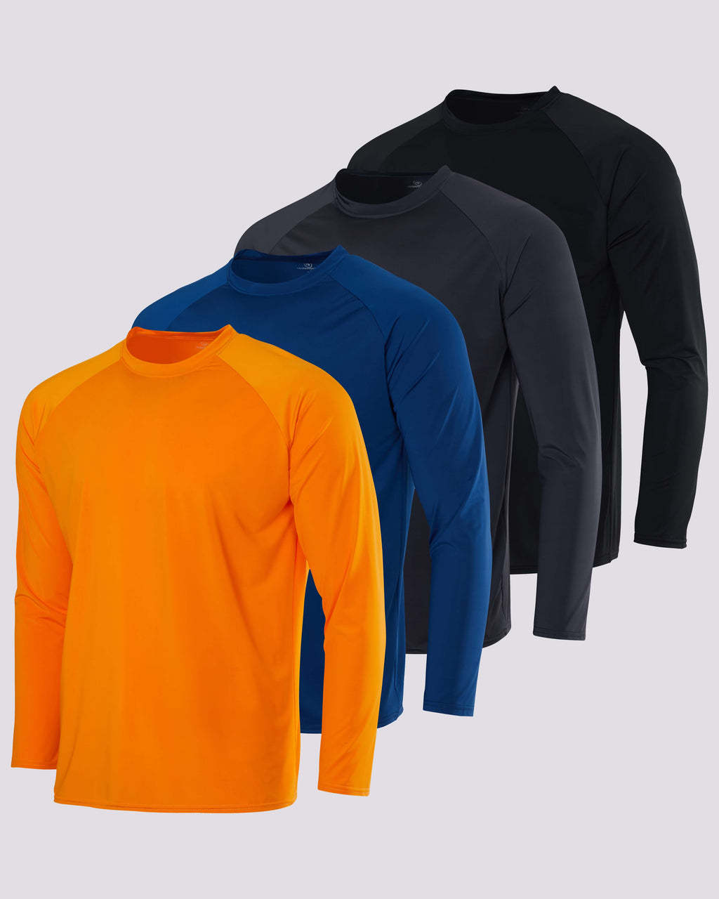 4 Pack: Boys' Long Sleeve Rash Guard Shirt