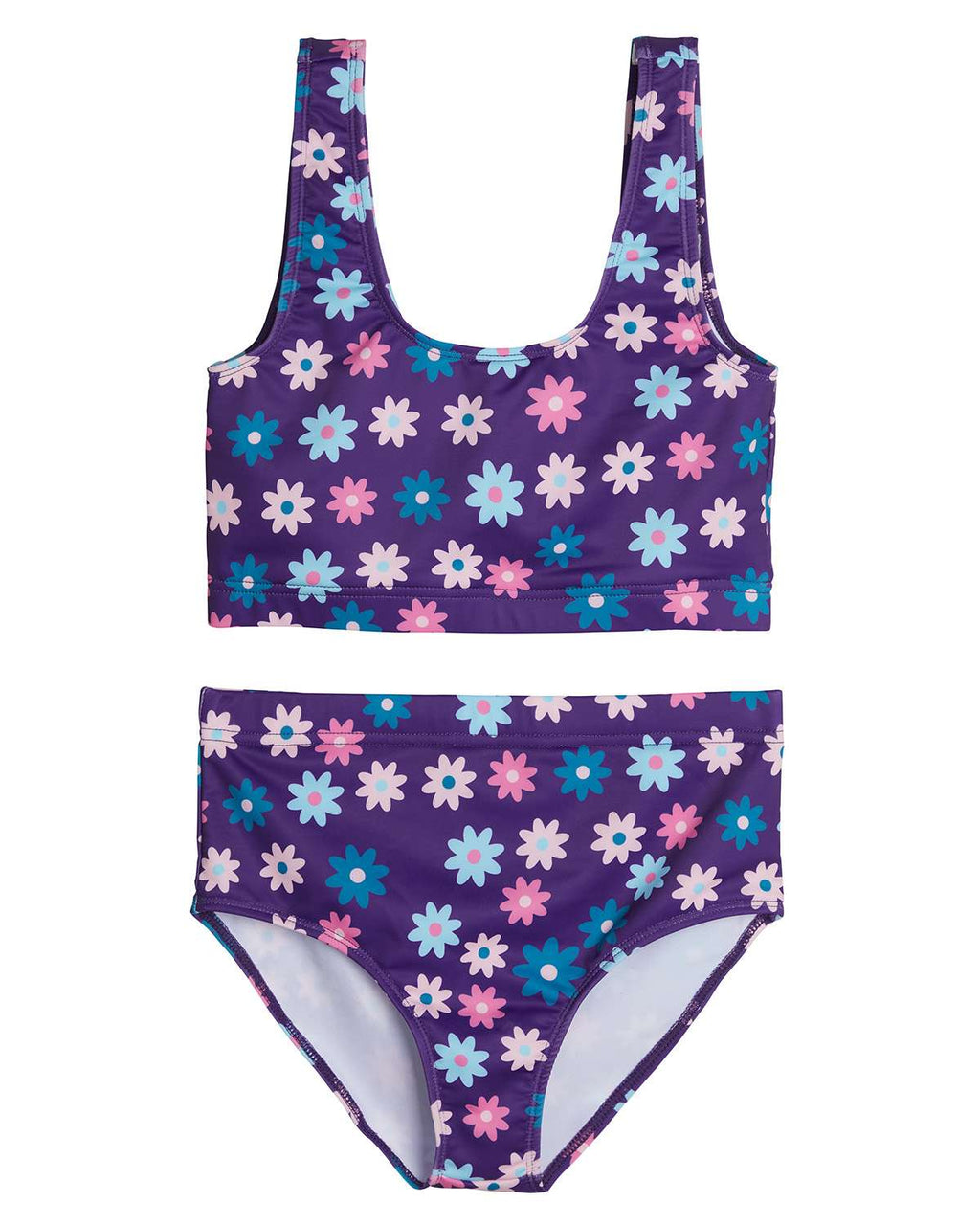 3 Pack: Girl's 2-Piece Beach Sport Bikini Swimsuit - Swimwear for Girls UPF 50+