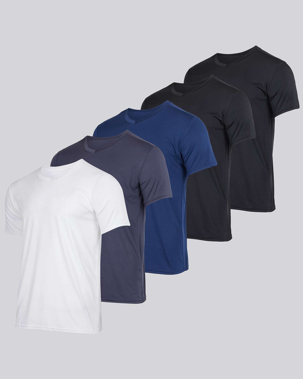 5 Pack: Men’s V-Neck Dry-Fit T-Shirt
