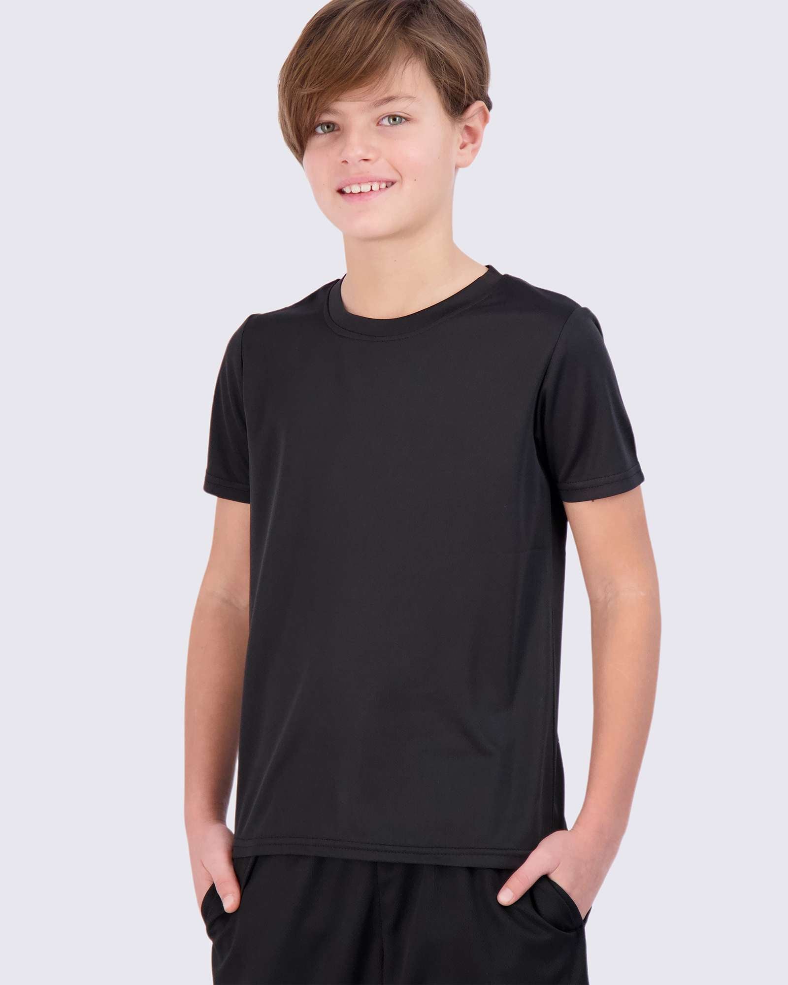 5 Pack: Boys Mesh Active Short-Sleeve T-Shirt