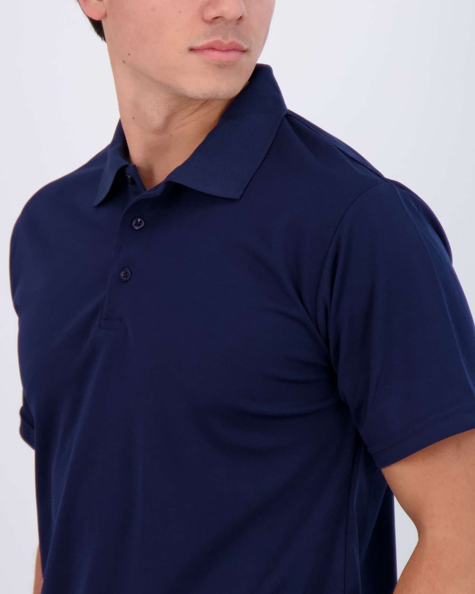 3 Pack: Mens Quick-Dry Short Sleeve Performance Polo Shirt