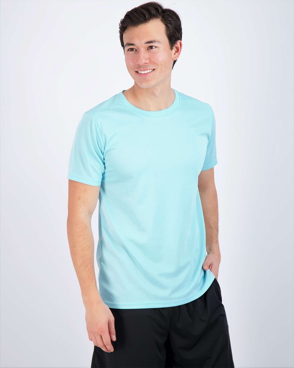 5 Pack: Men’s Mesh Short Sleeve Crew Active T-Shirt