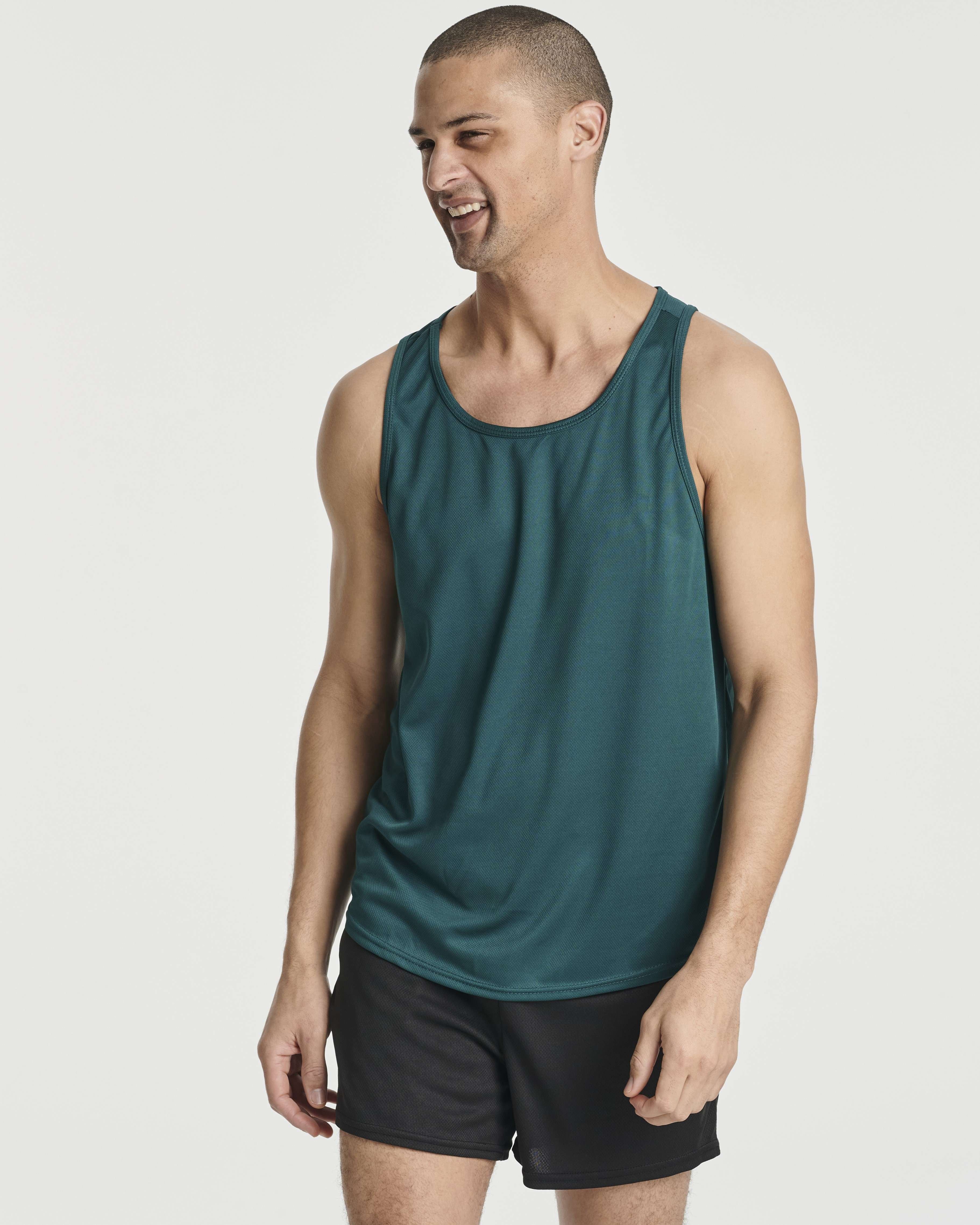 5 Pack: Men's Mesh Y-Back Muscle Tank Top (Available in Big & Tall)