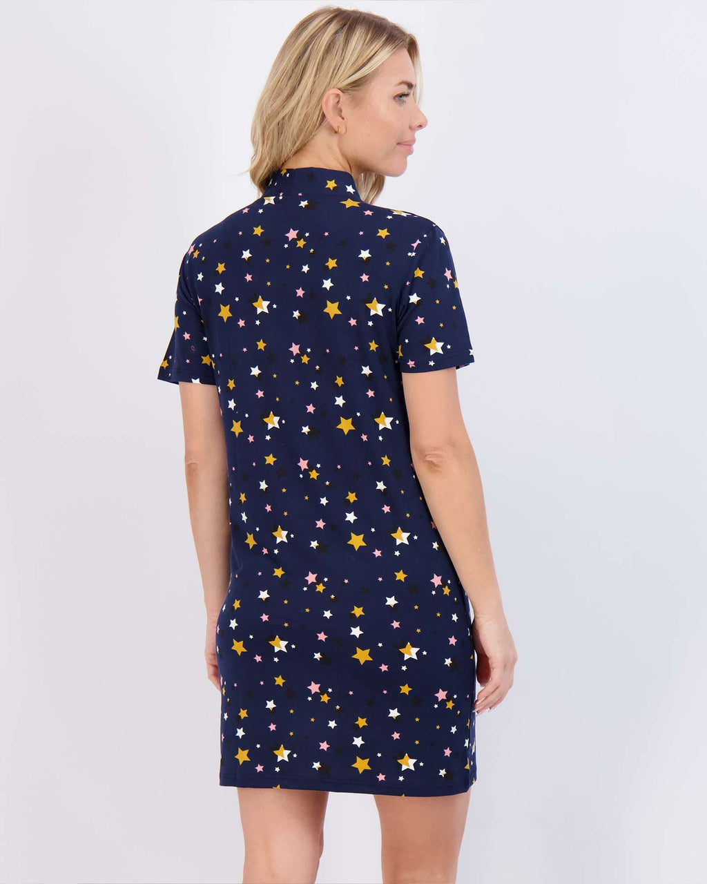 3 Pack: Women's Short Sleeve Button-Down Nightshirt