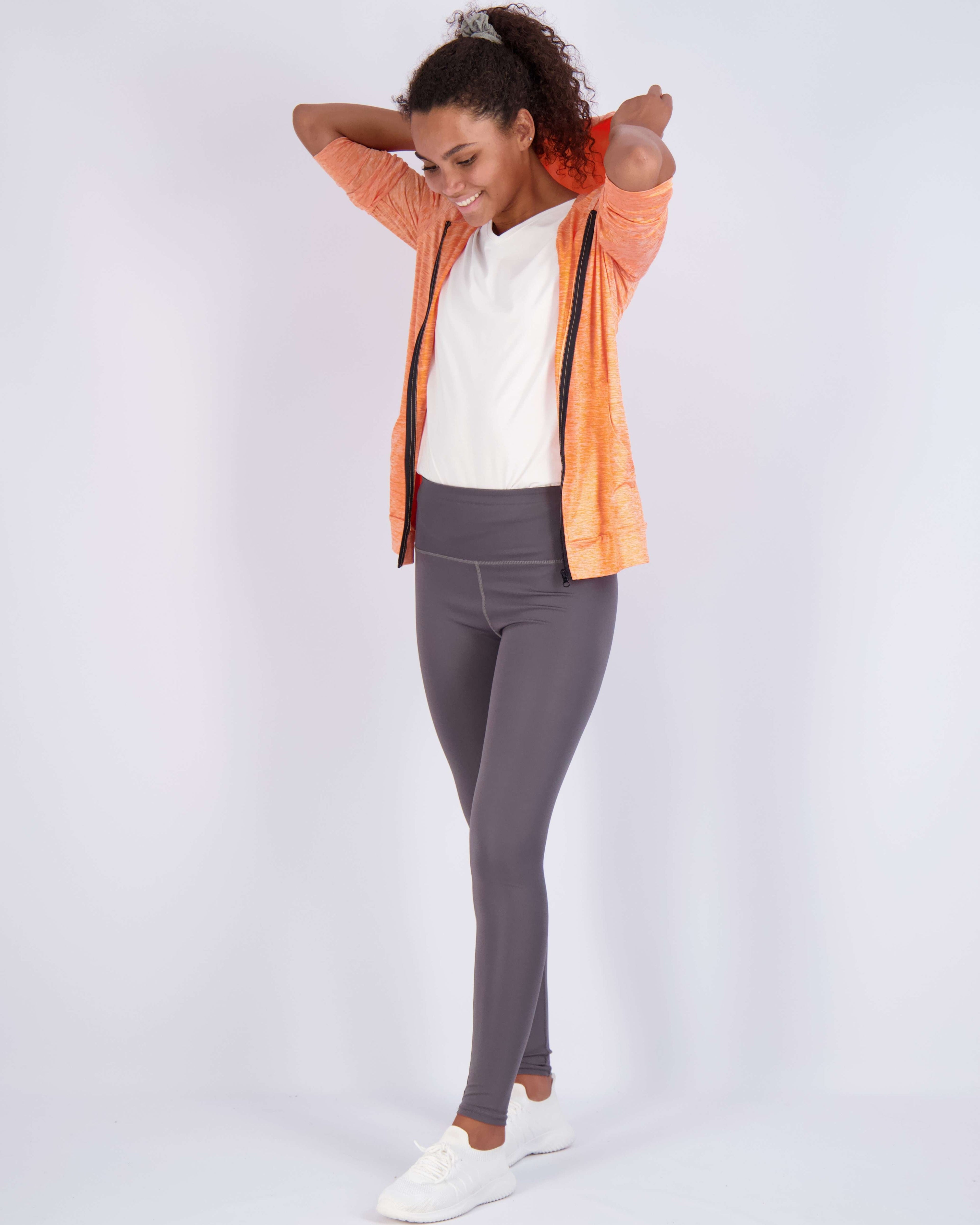 3 Pack: Womens Dry-Fit Active Full Zip-Up Hoodie Jacket