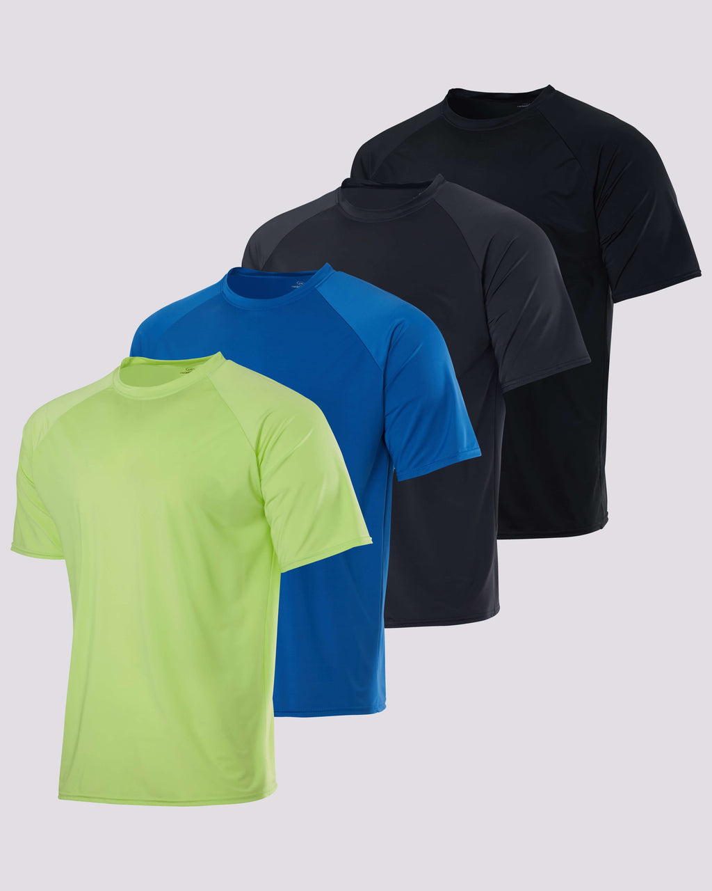 4-Pack: Boys Short Sleeve Quick Dry UPF 50+ Sun Protection Rash Guard Shirt û Swimwear Surf Top for Boys