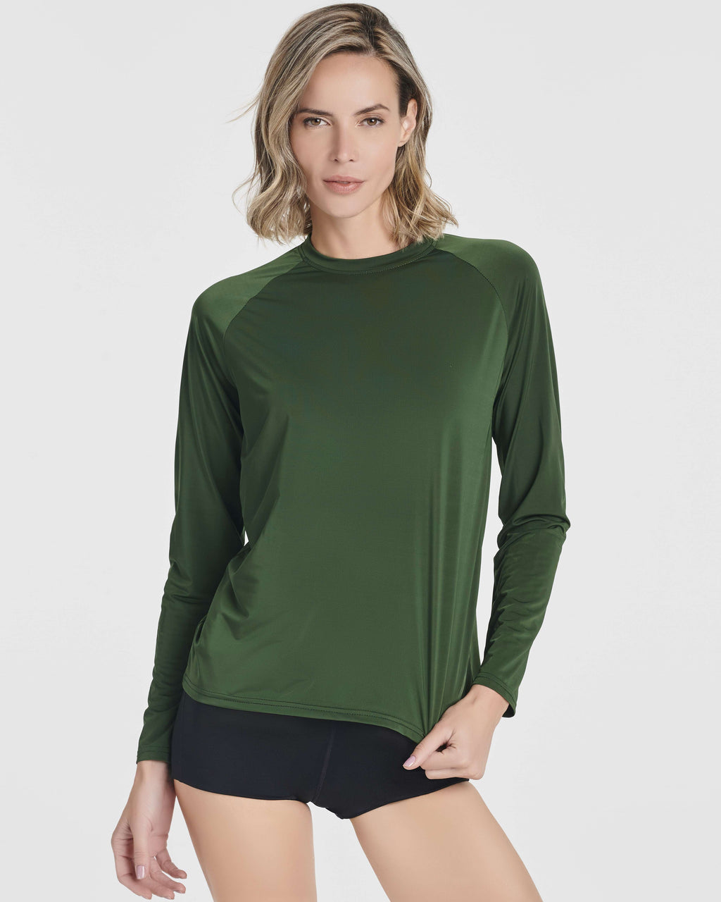 4 Pack: Women's Long Sleeve Rash Guard Shirt Swimwear UPF Sun Protection (Available In Plus Size)