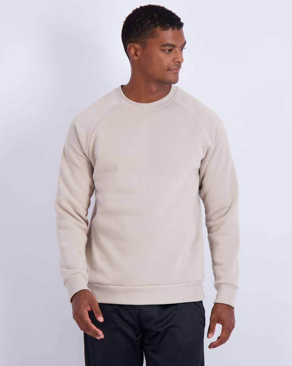 3 Pack: Mens Fleece Crewneck Pullover Sweatshirt