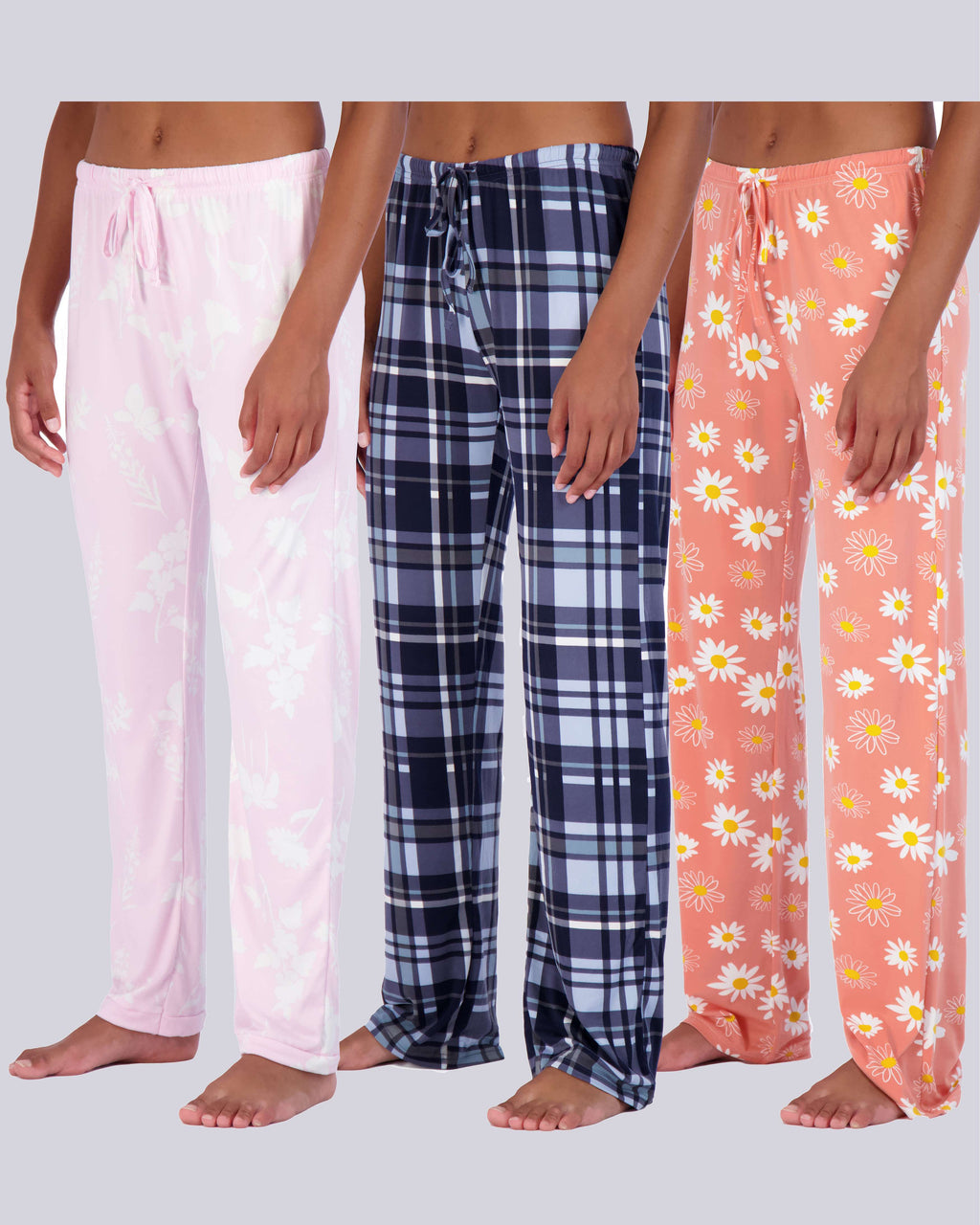 3 Pack: Women's Ultra-Soft Pajama Pants