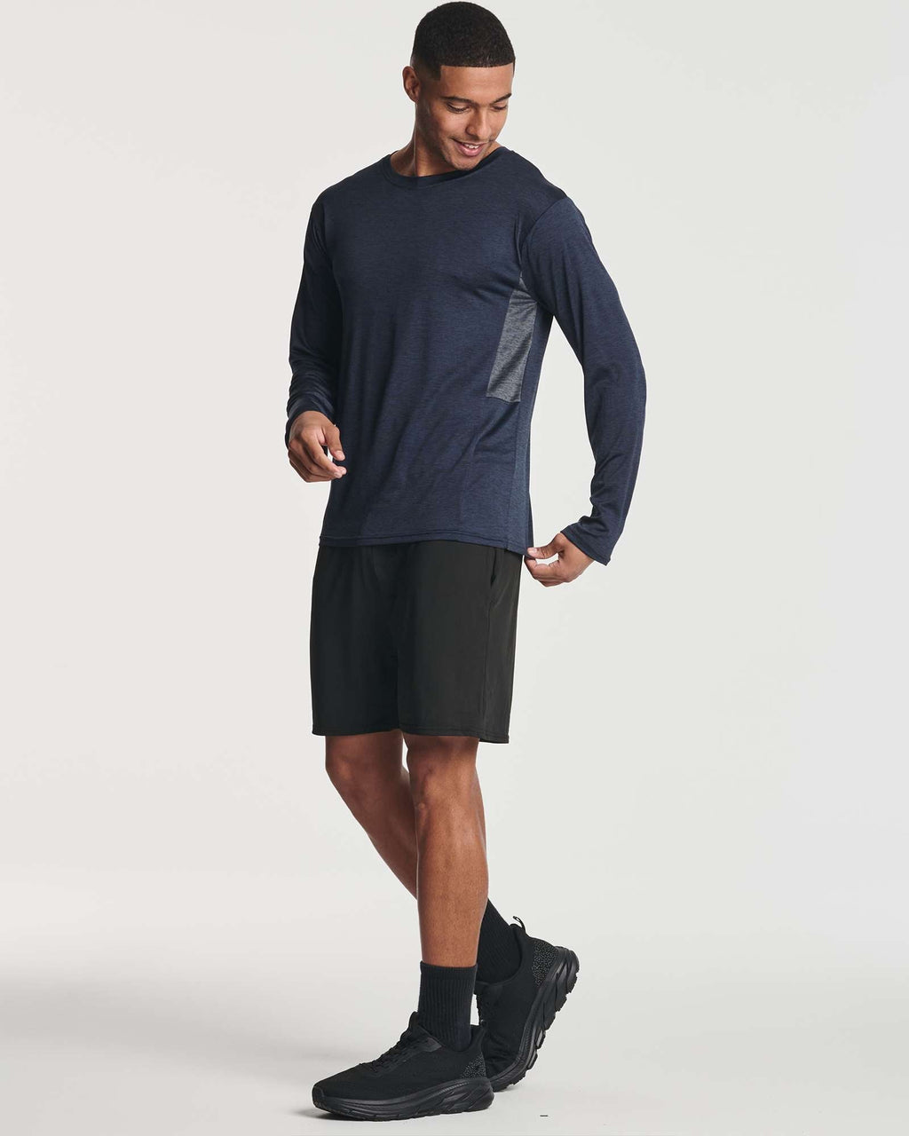 Real Essentials 4 Pack: Men's Dry-Fit UV Moisture Wicking UPF 50+ SPF Sun Protective Fishing Hiking Swim Long Sleeve Shirt