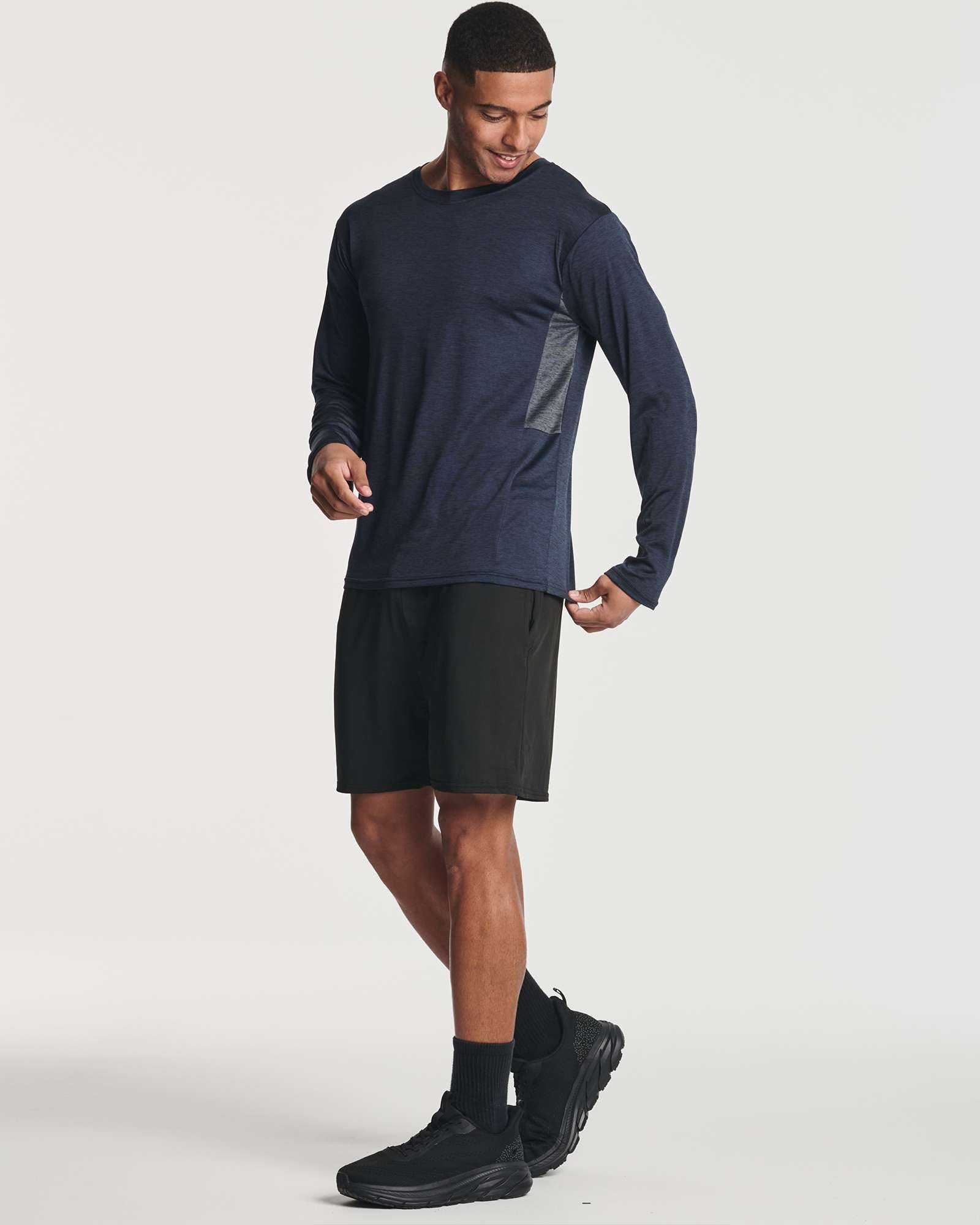 Real Essentials 4 Pack: Men's Dry-Fit UV Moisture Wicking UPF 50+ SPF Sun Protective Fishing Hiking Swim Long Sleeve Shirt