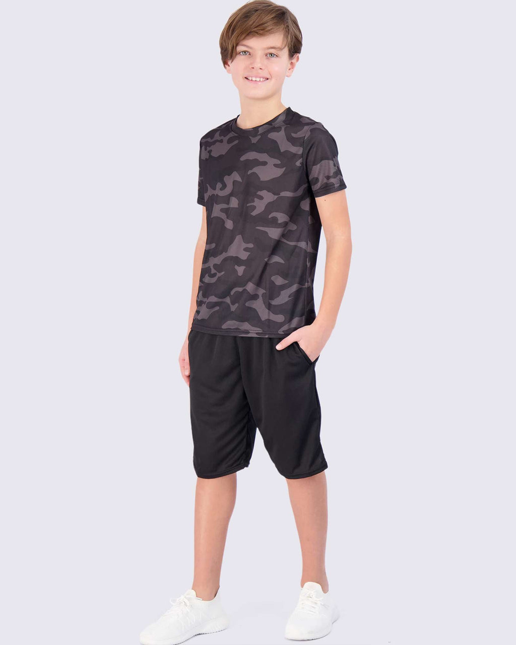 5 Pack: Boys Mesh Active Short-Sleeve T-Shirt