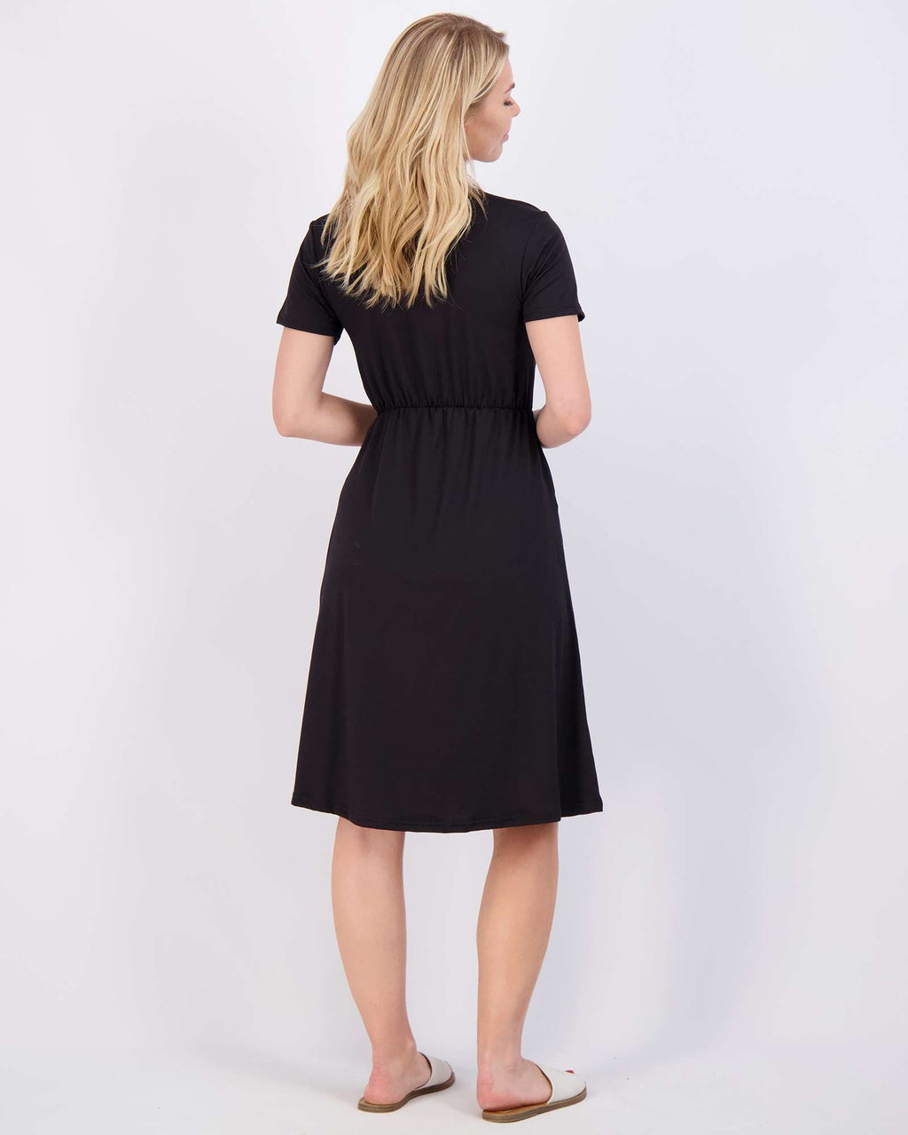 3 Pack: Women's Midi Short Sleeve Soft T-Shirt Dress (Available in Plus Size)