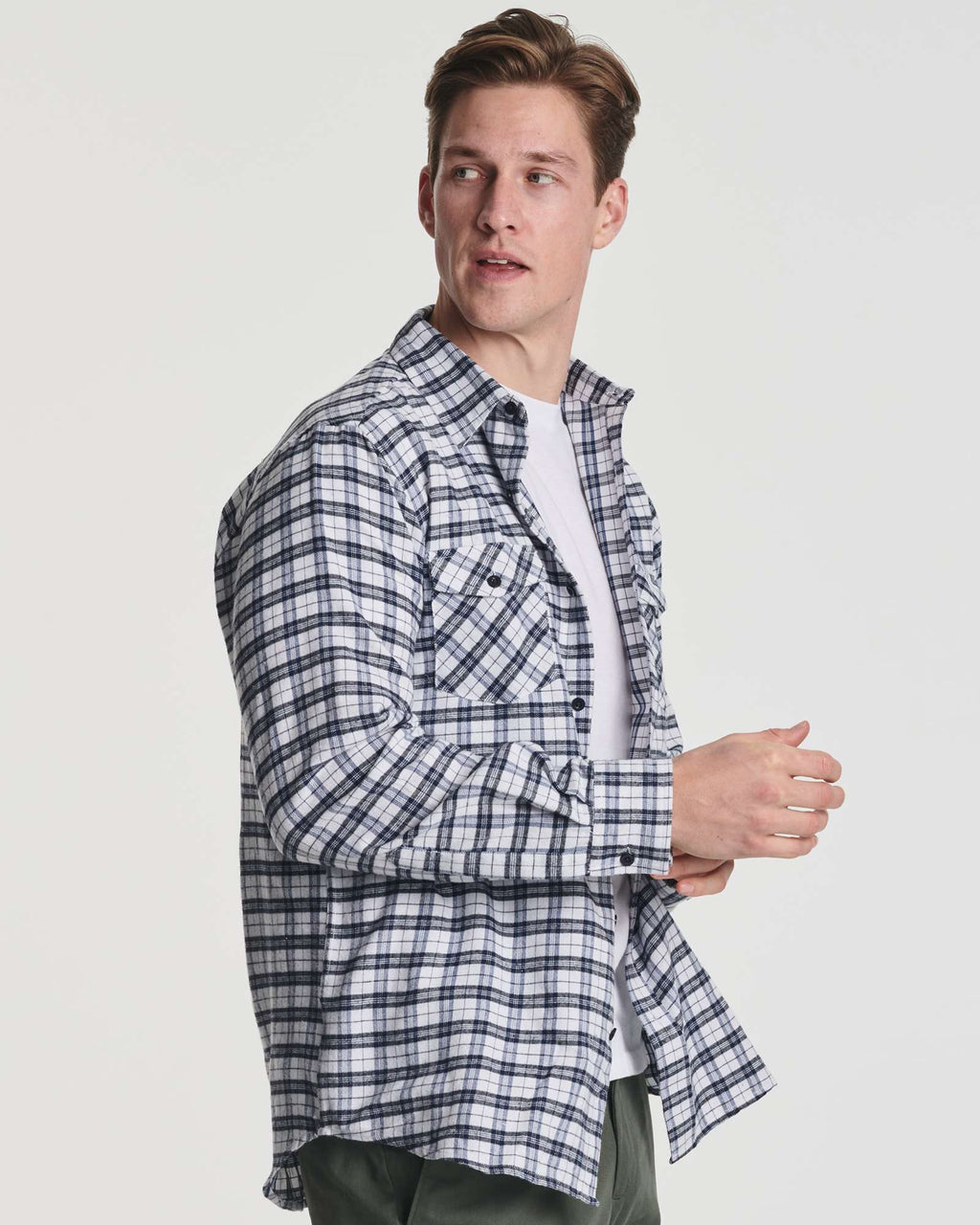 3 Pack: Men's Long-Sleeve Flannel Shirt