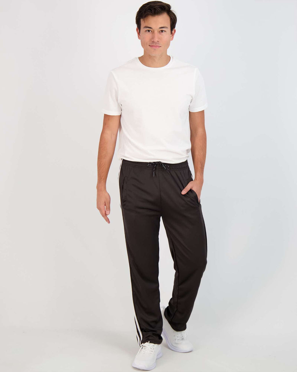 3 Pack: Mens Mesh Active Open Bottom Sweatpants