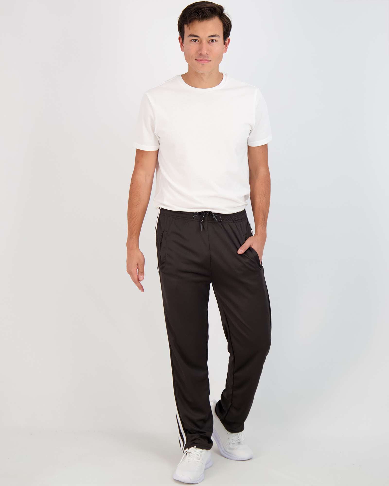 3 Pack: Mens Mesh Active Open Bottom Sweatpants