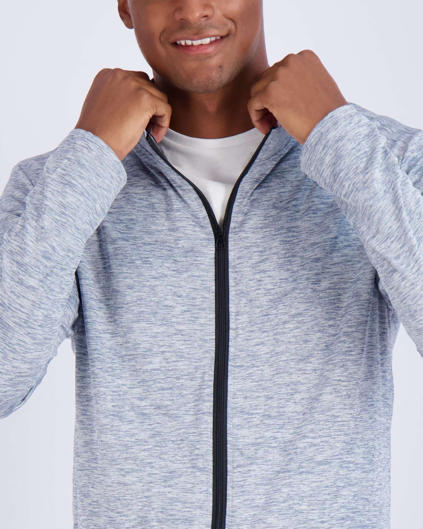 3 Pack: Mens Dry-Fit Full Zip Mock Neck Jacket