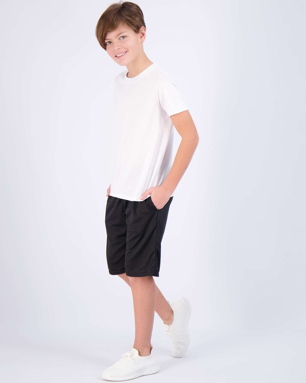 5 Pack: Boys Mesh Active Short-Sleeve T-Shirt