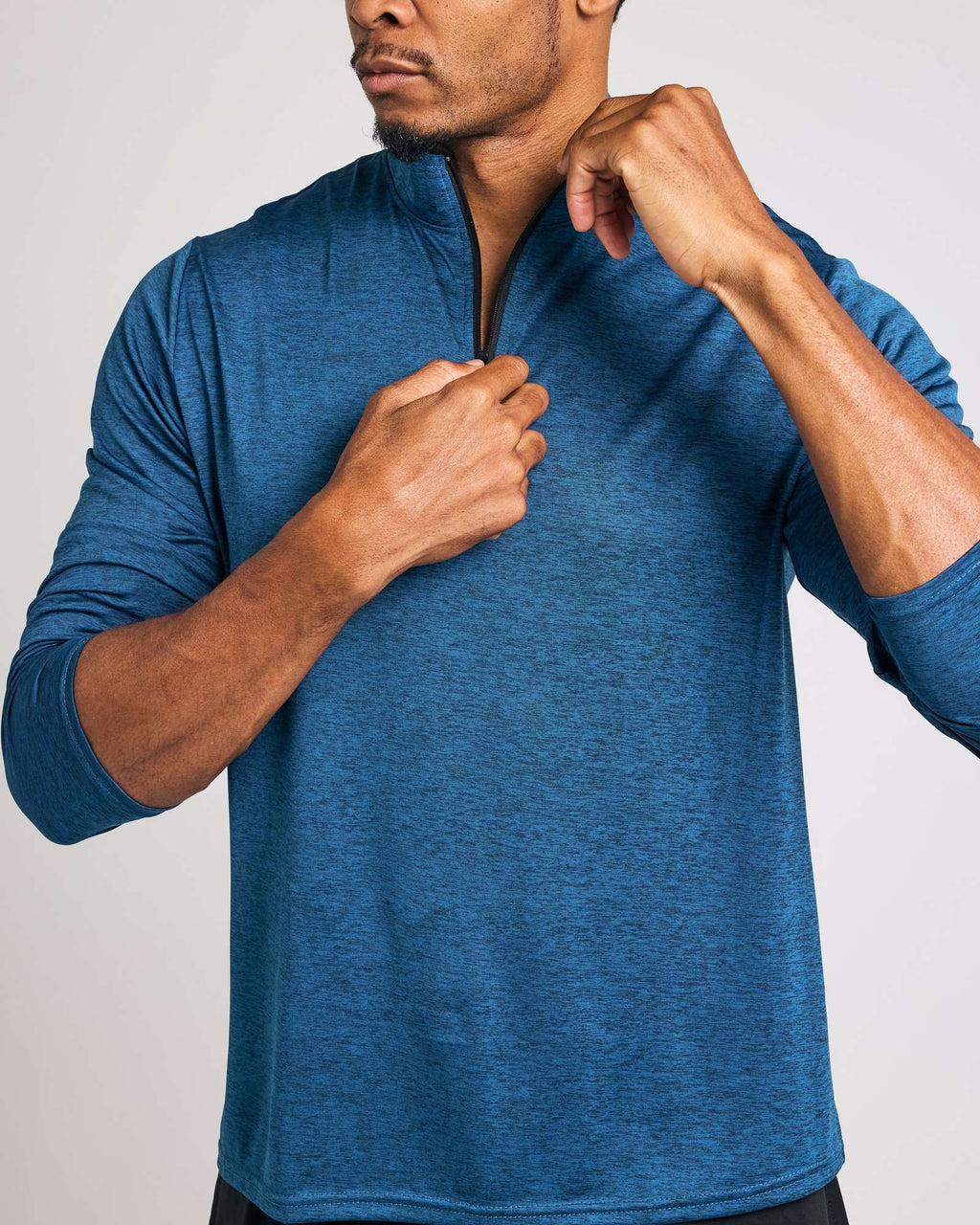3 Pack: Mens Active Dry-Fit Quarter Zip Pullover (Available in Big & Tall)