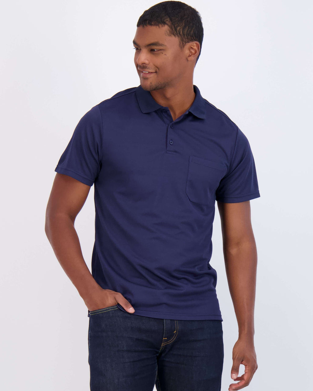 3 Pack: Men's Short Sleeve Dry-Fit Polo Shirt (Available in Big & Tall)