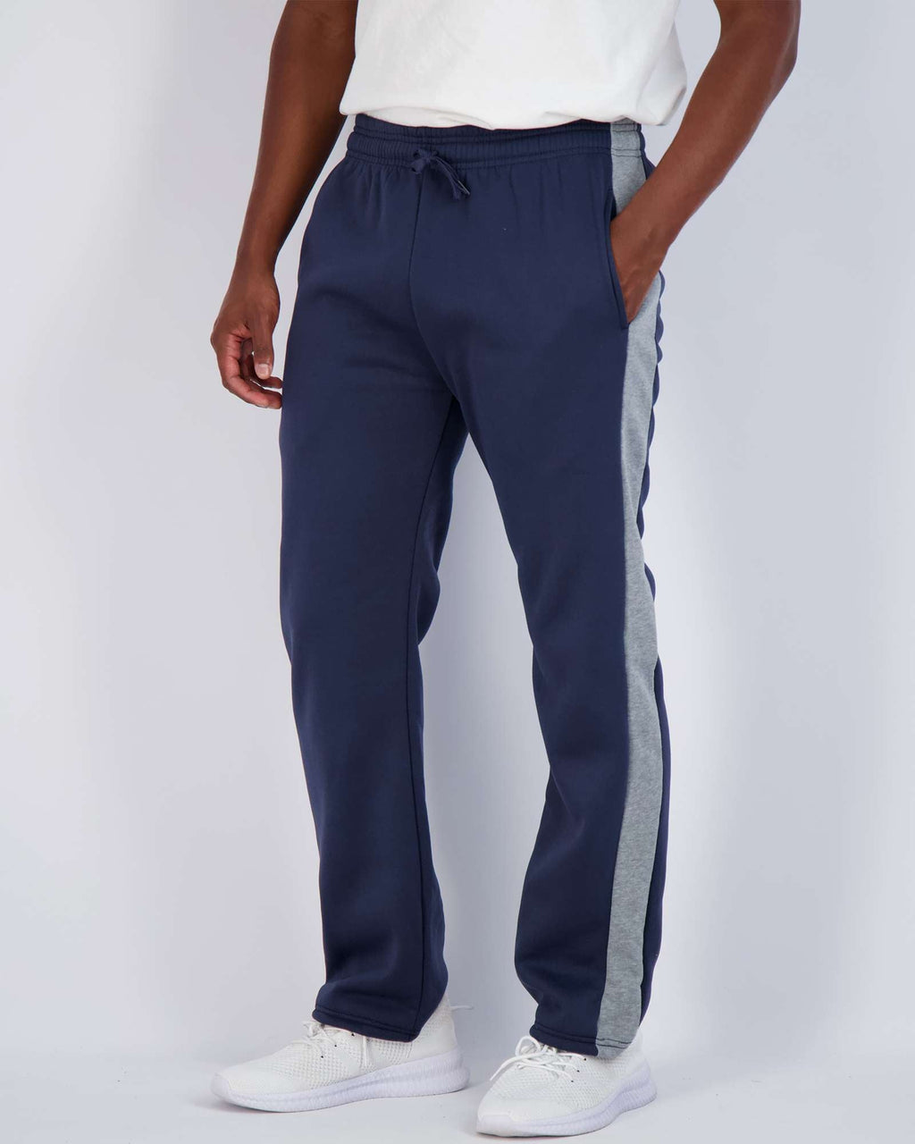 3 Pack: Mens Fleece Open Bottom Sweatpants