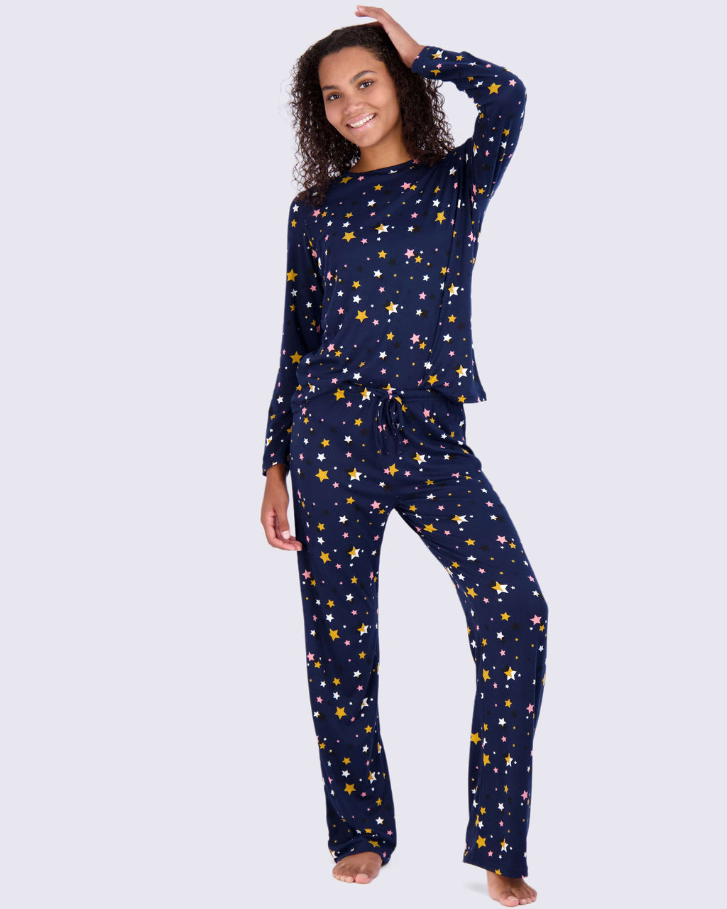 2 Pack: Women’s Pajama Set Super-Soft Long Sleeve Top With Pants