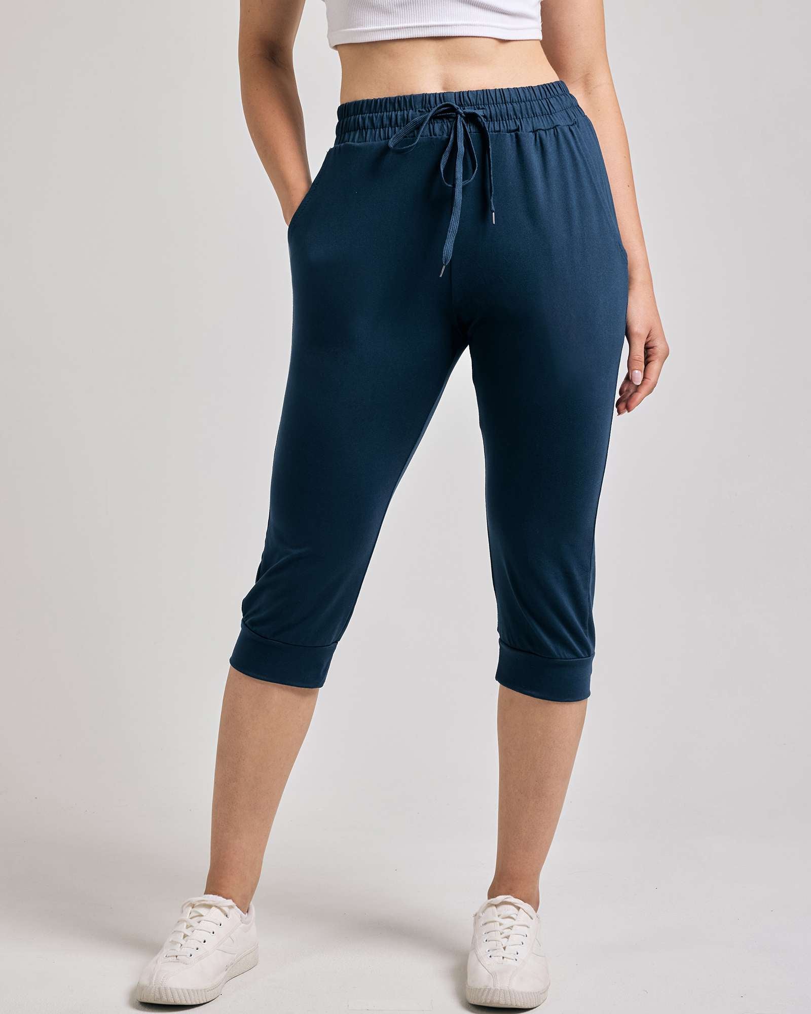 3 Pack: Women's Capri Joggers (Available in Plus Size)
