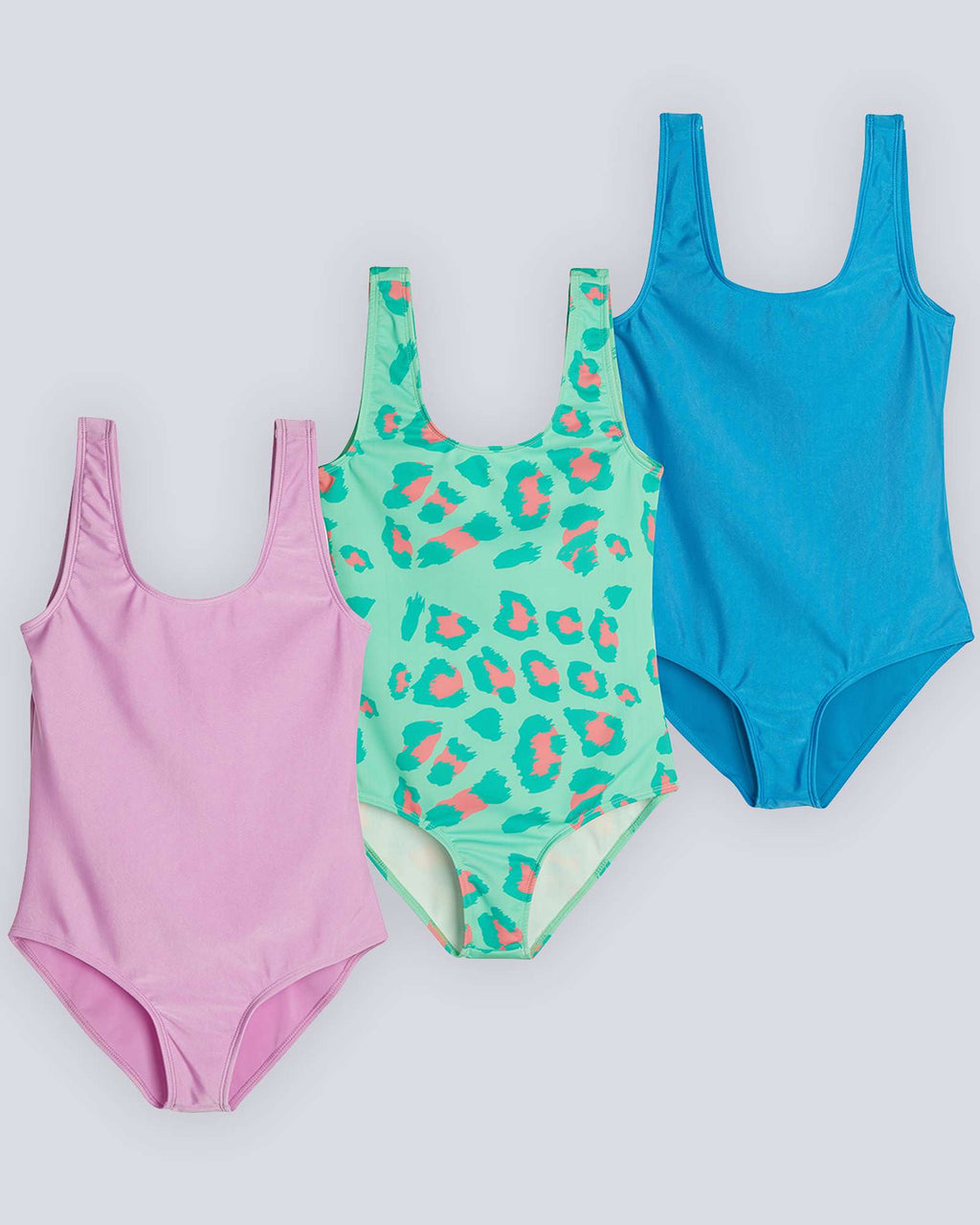 3 Pack: Girls' Surf One Piece Swimsuit