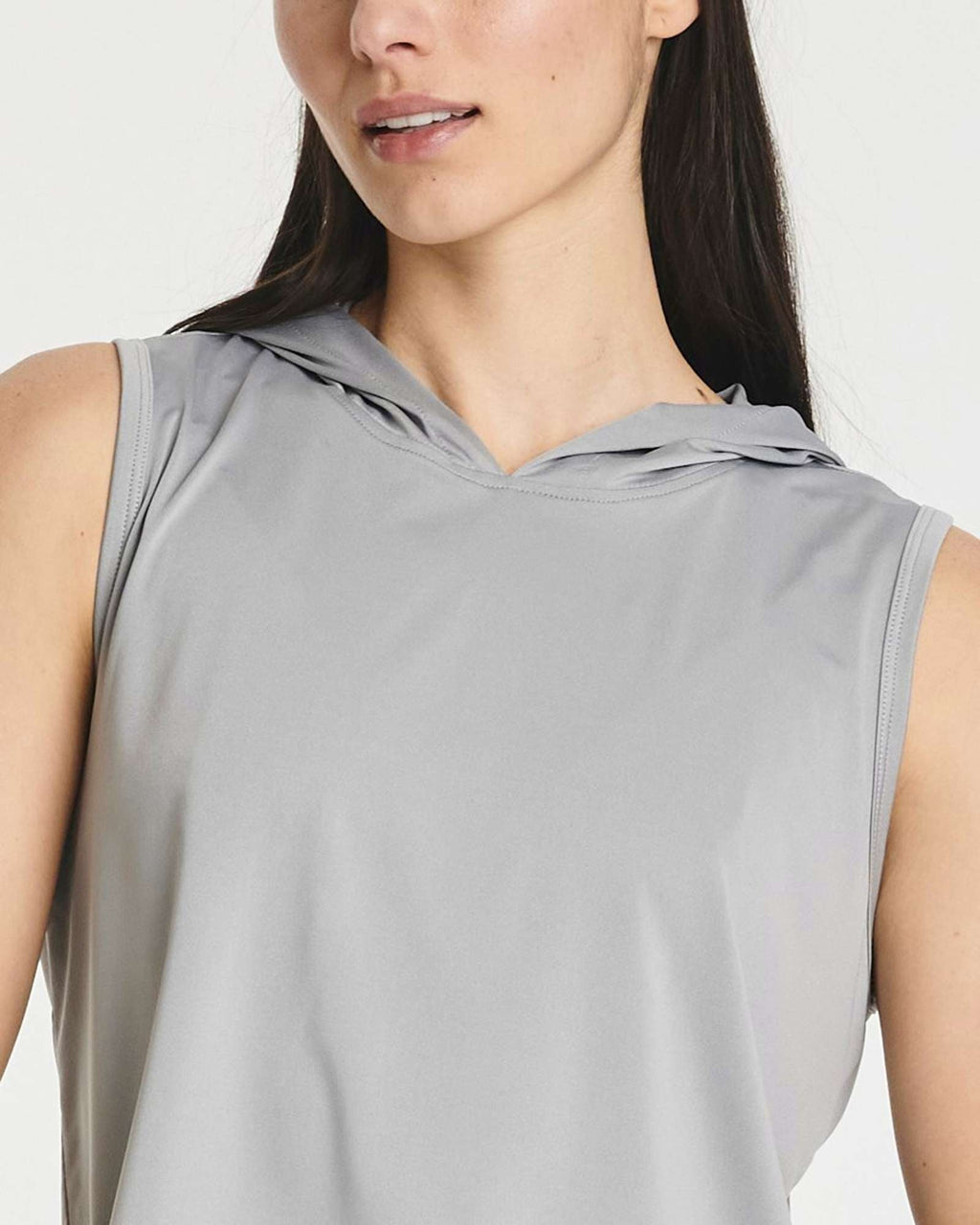 3 Pack: Women's Sleeveless Cropped Tank Top Hoodie