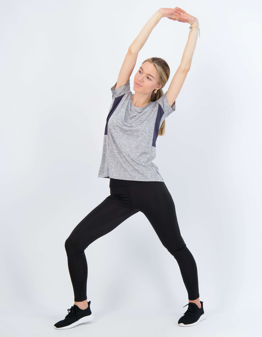 5 Pack: Womens Dry Fit Short-Sleeve Crew Neck Active T-Shirt